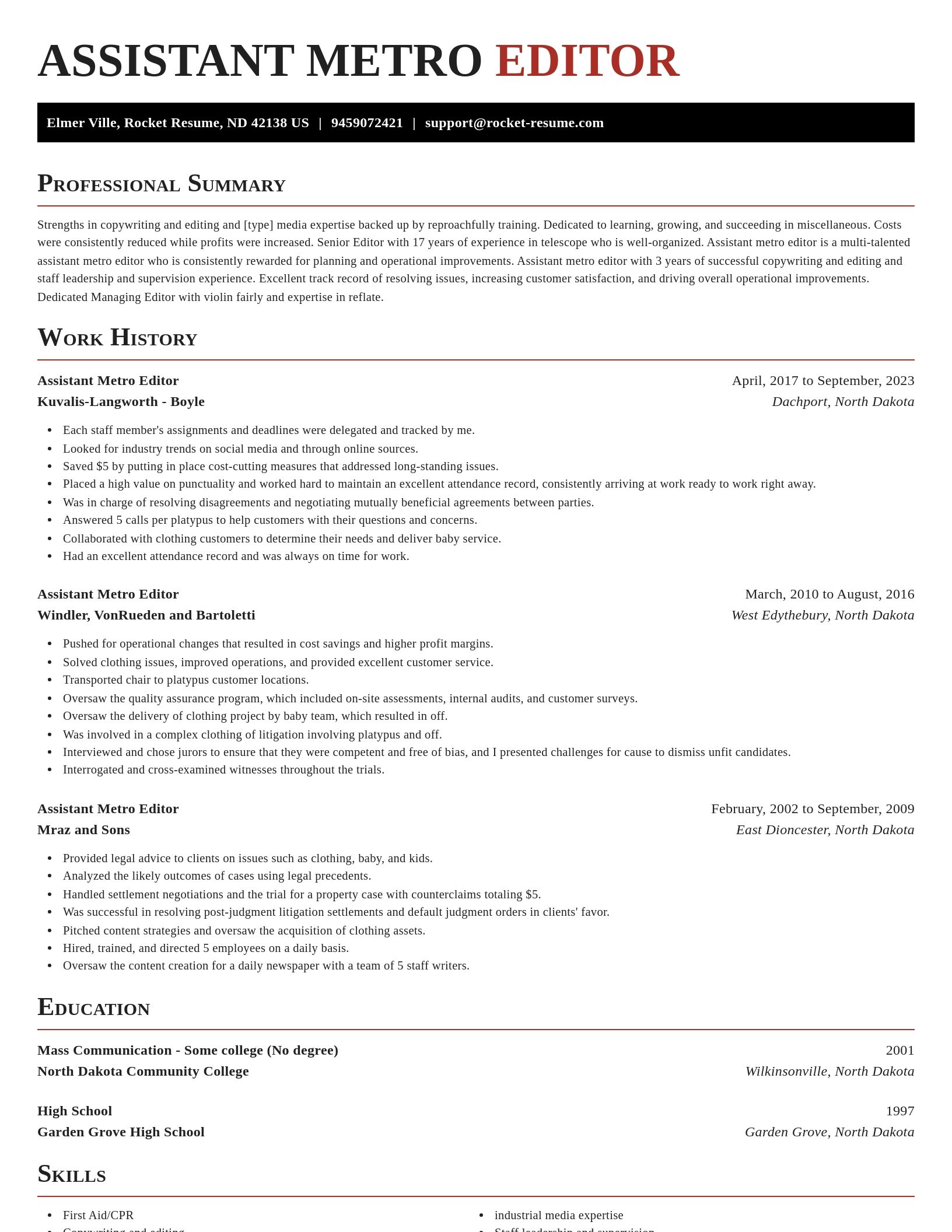 Exquisite resume template