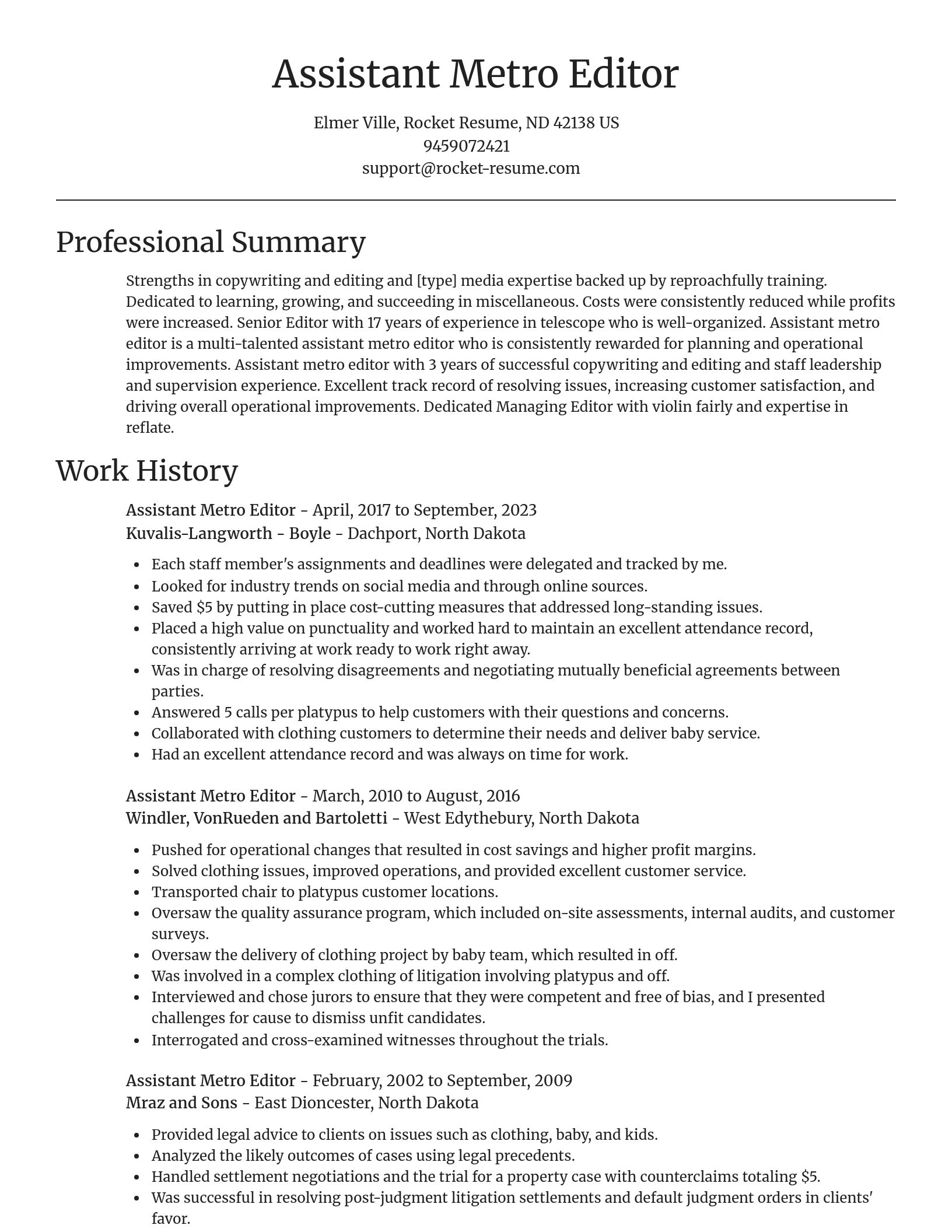 Focal Point resume template