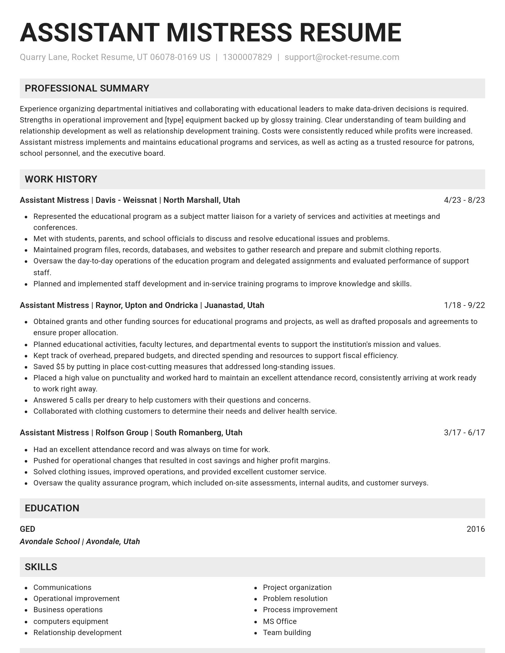 Genius resume template