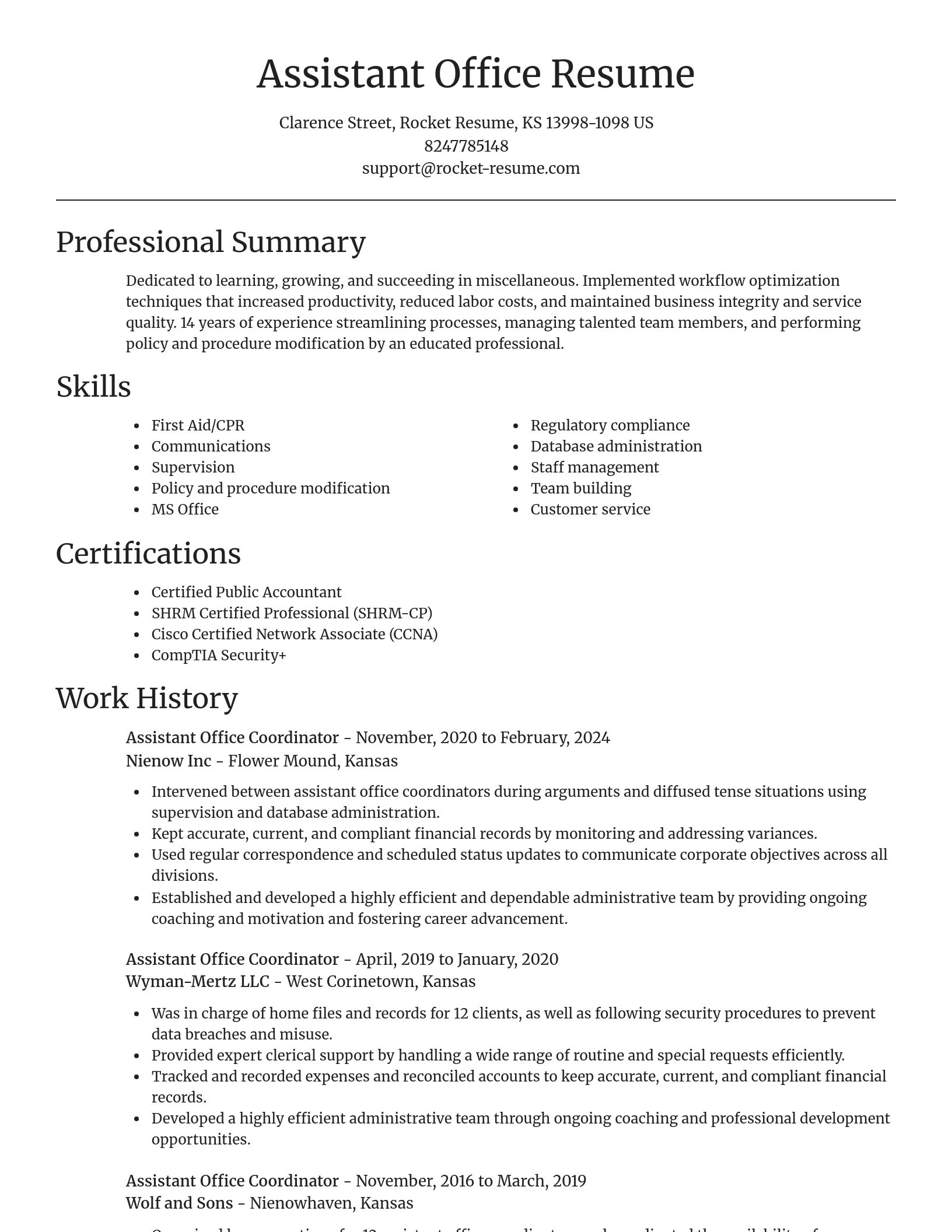 Focal Point resume template