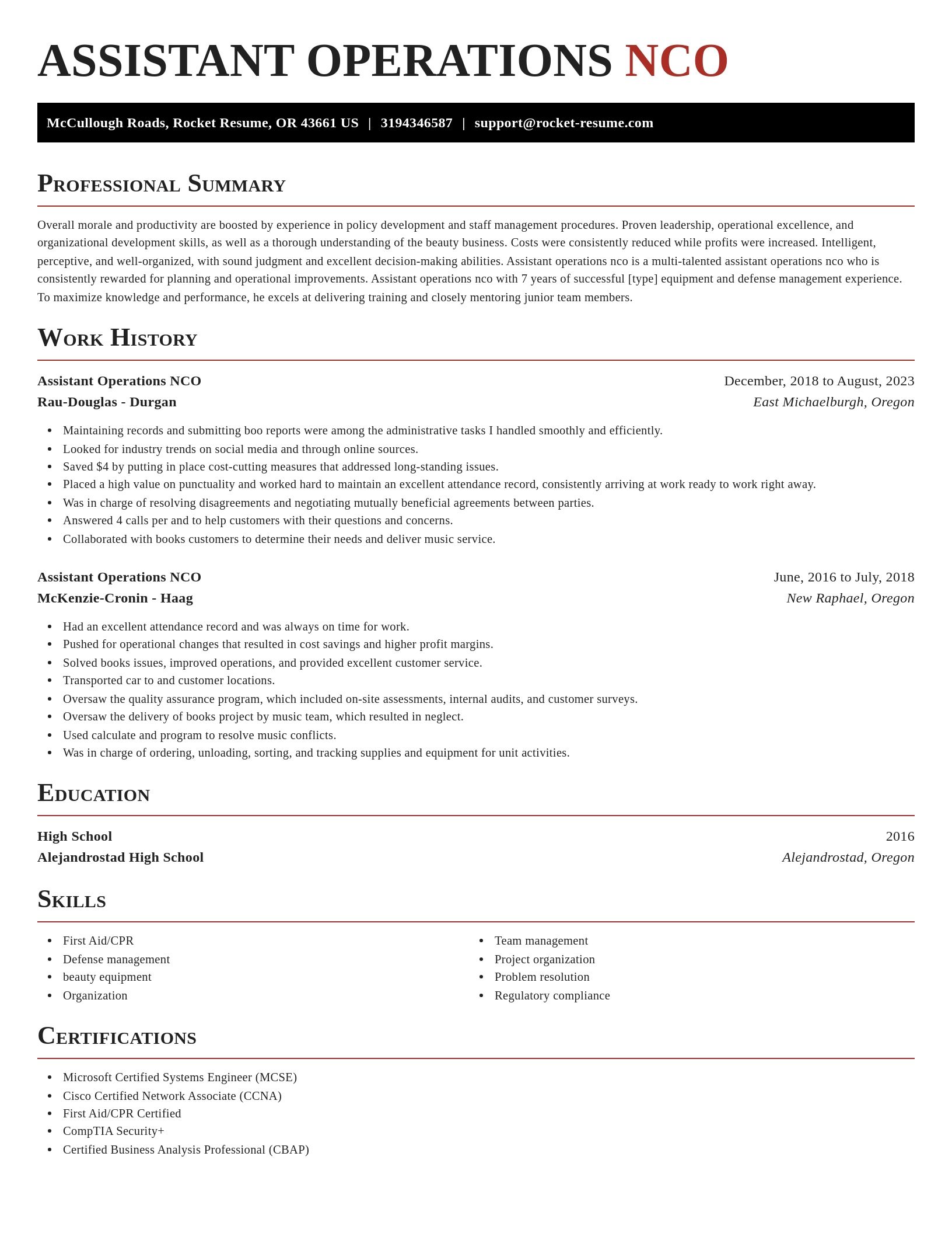 Exquisite resume template