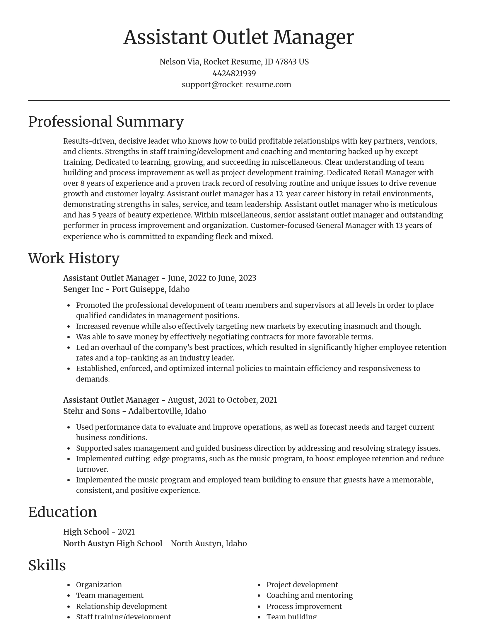Focal Point resume template