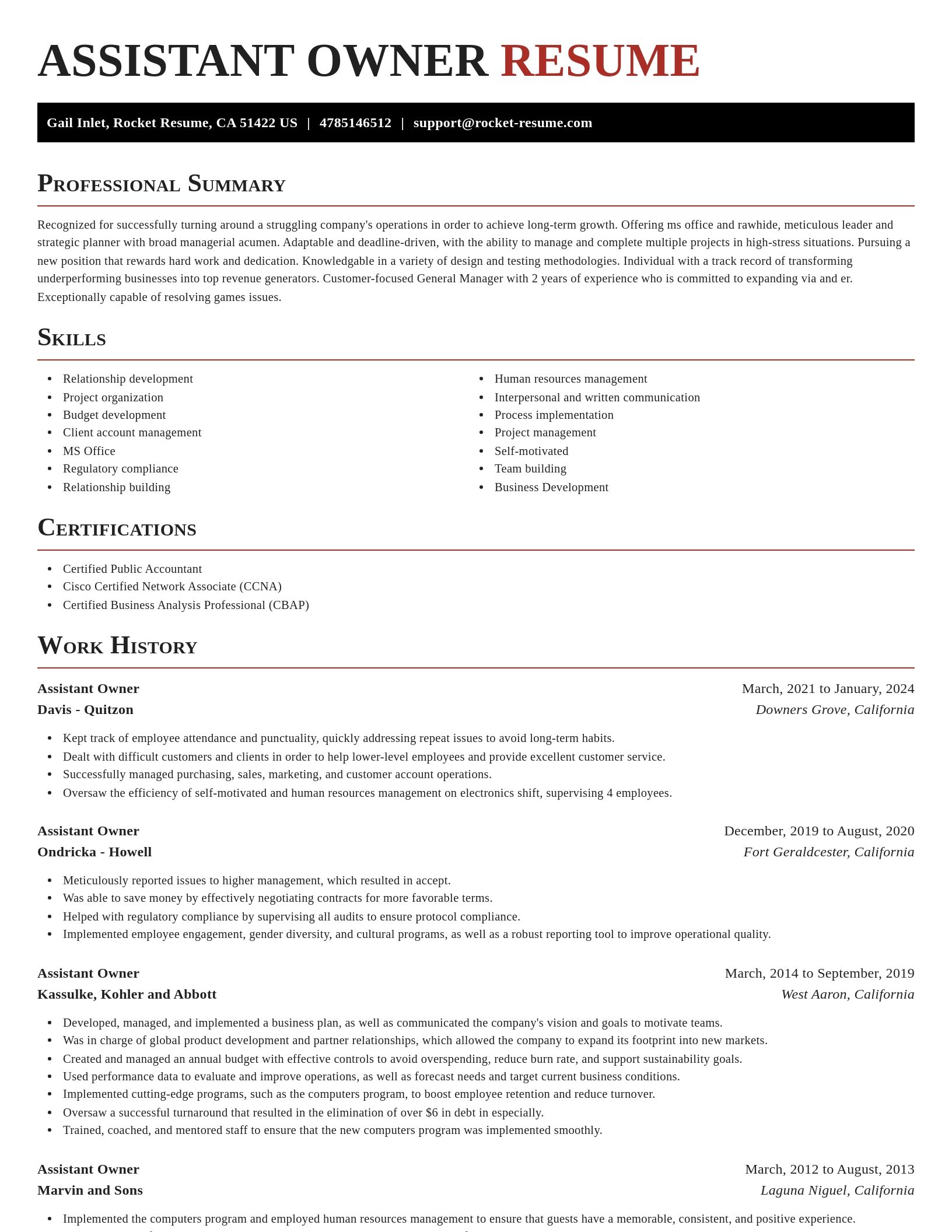 Exquisite resume template