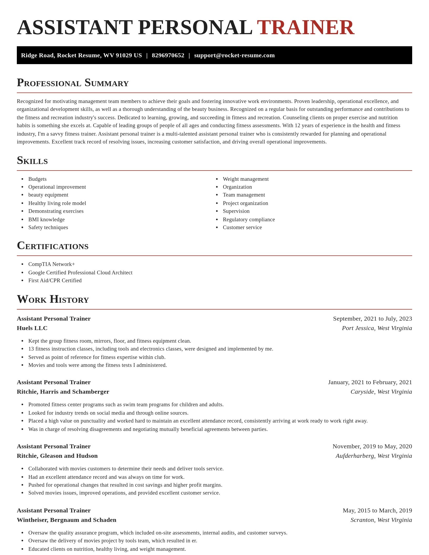 Exquisite resume template