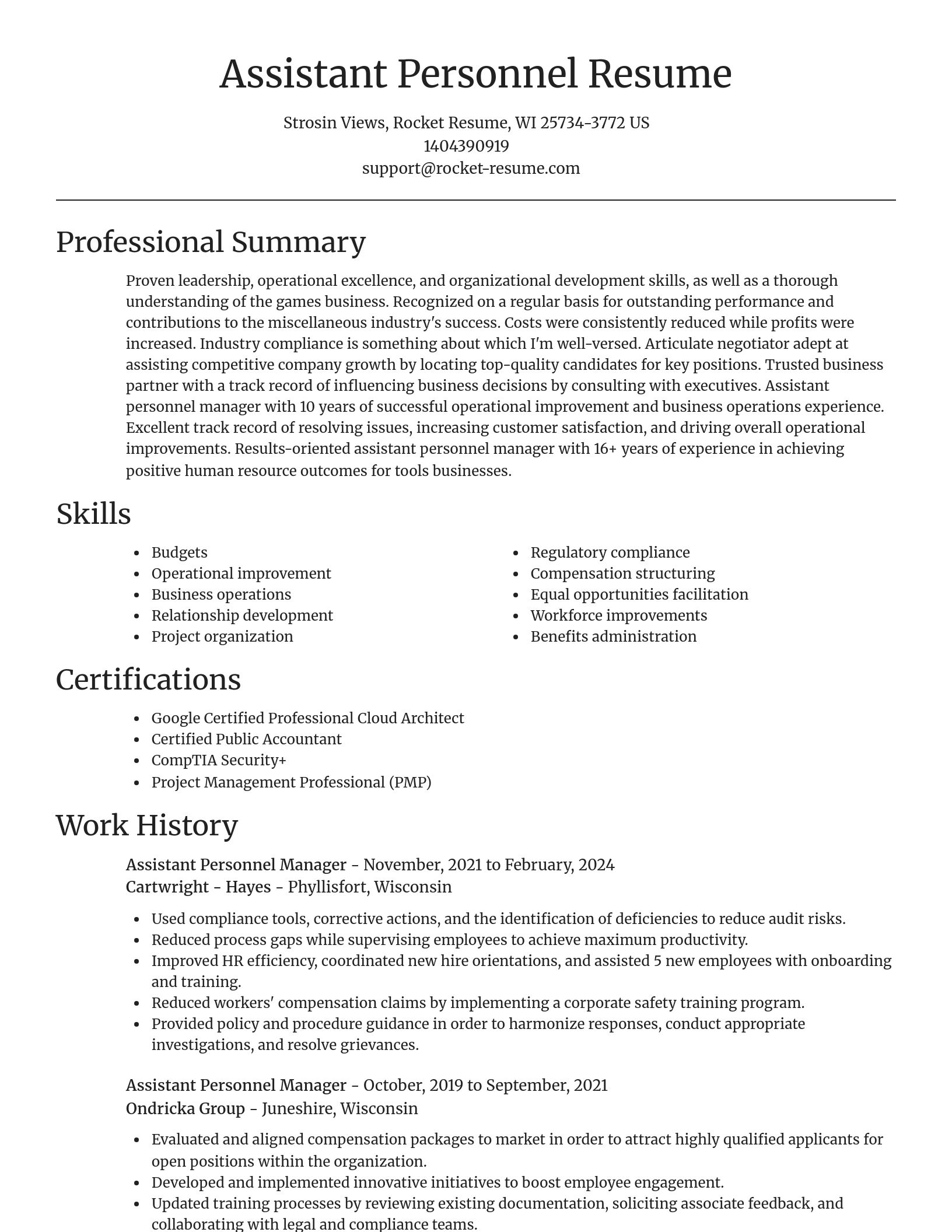 Focal Point resume template