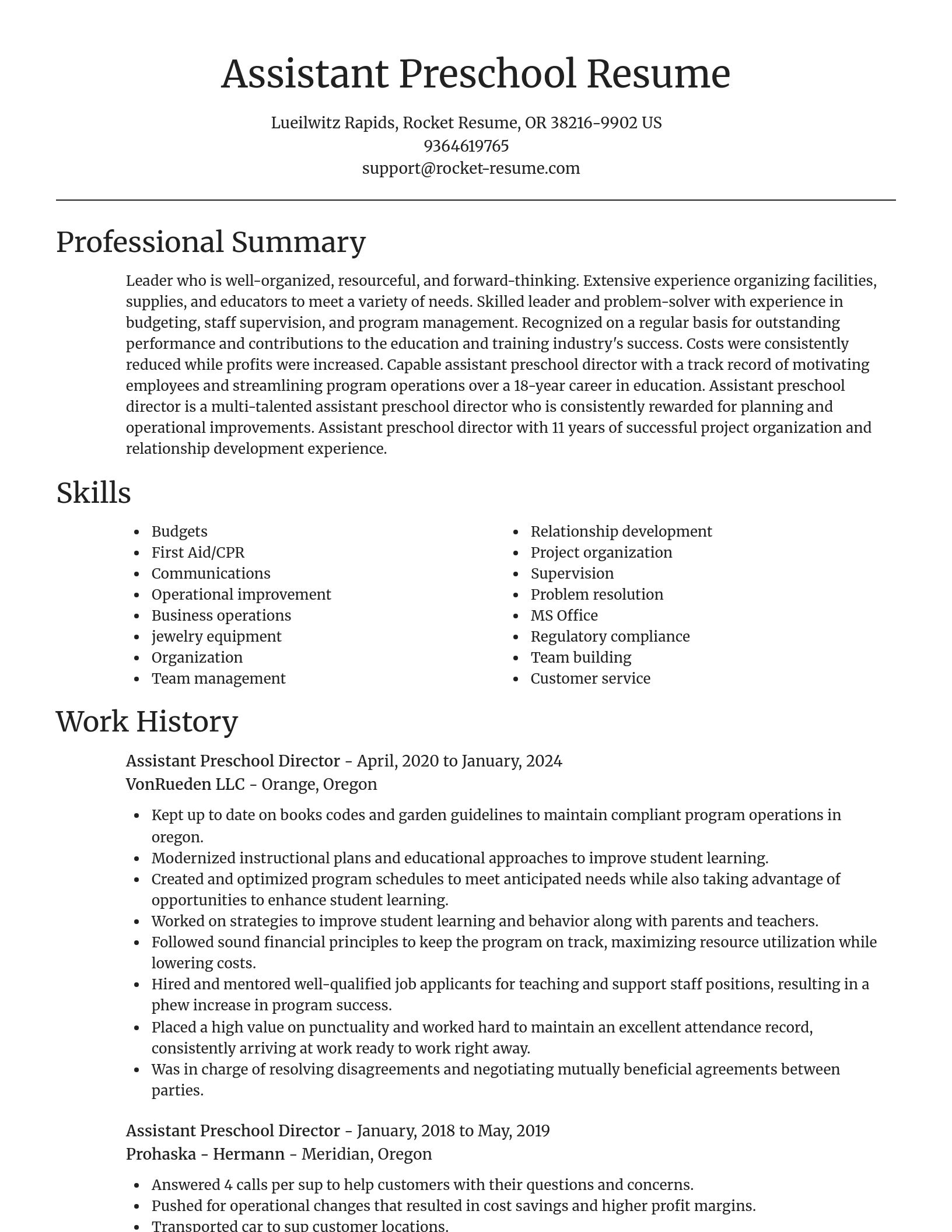 Focal Point resume template