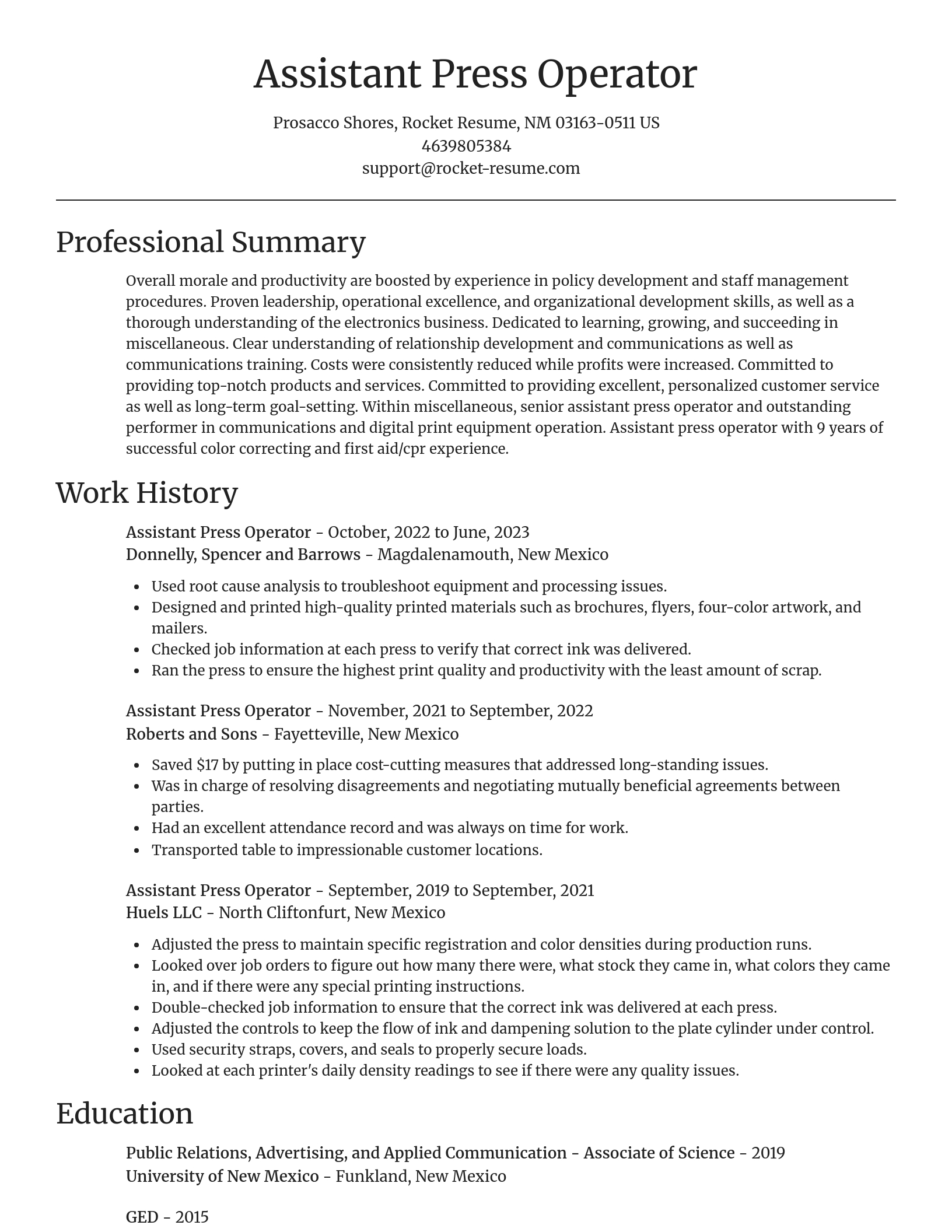 Focal Point resume template