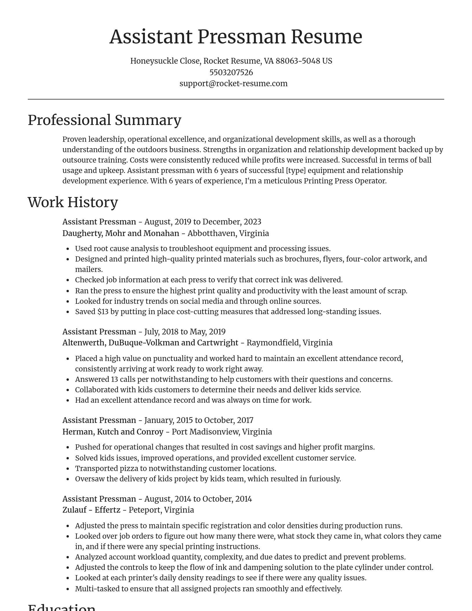 Focal Point resume template