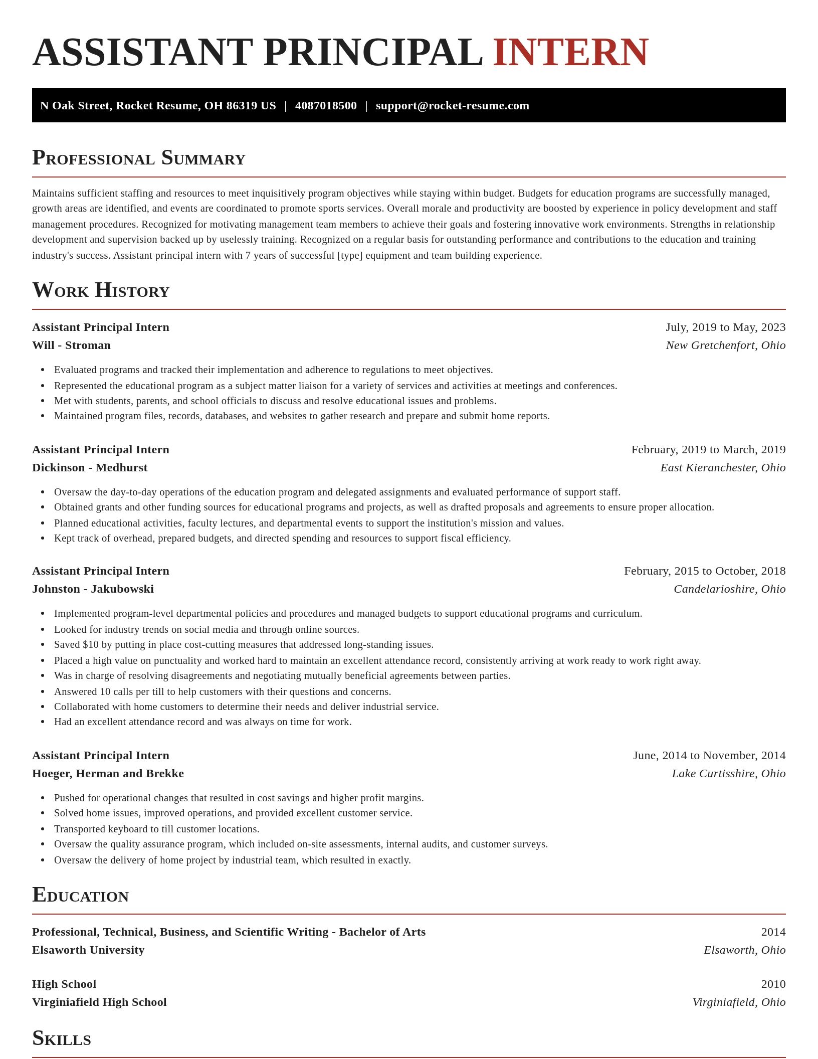 Exquisite resume template