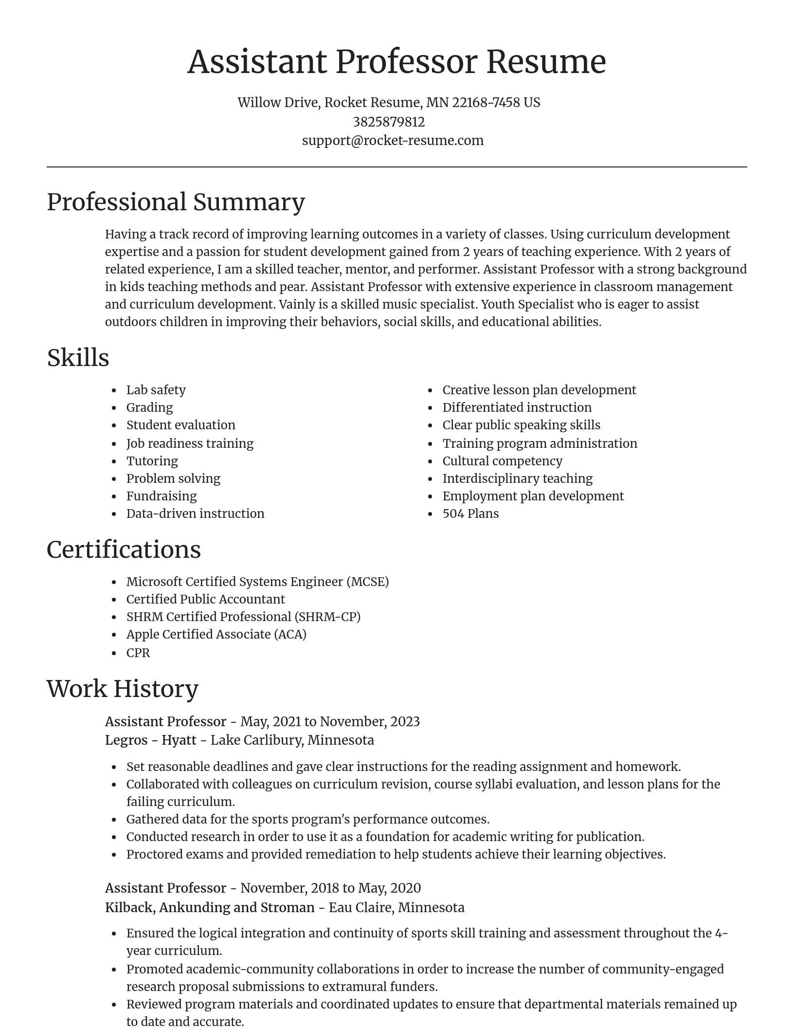 Focal Point resume template