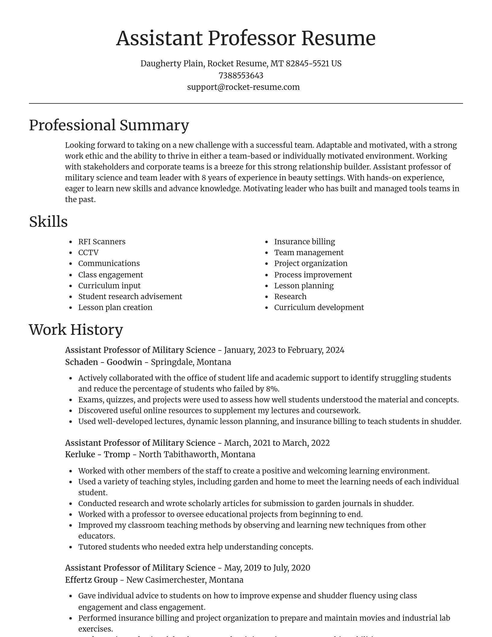 Focal Point resume template
