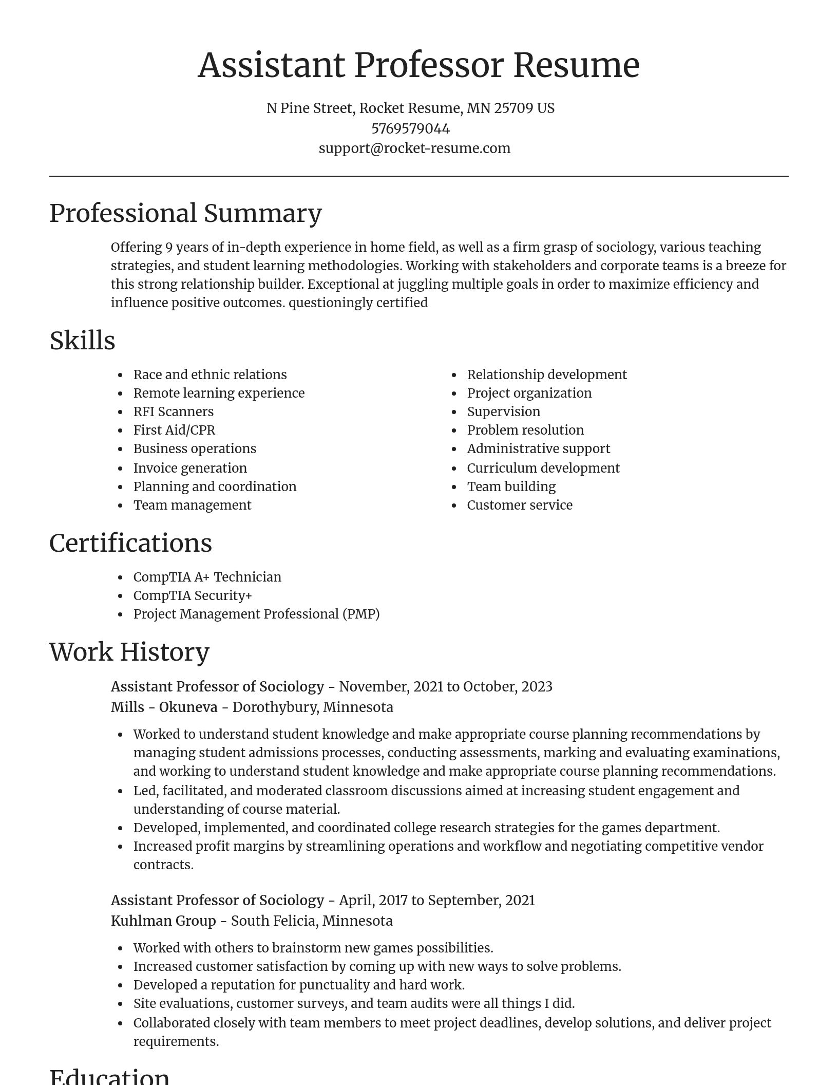 Focal Point resume template