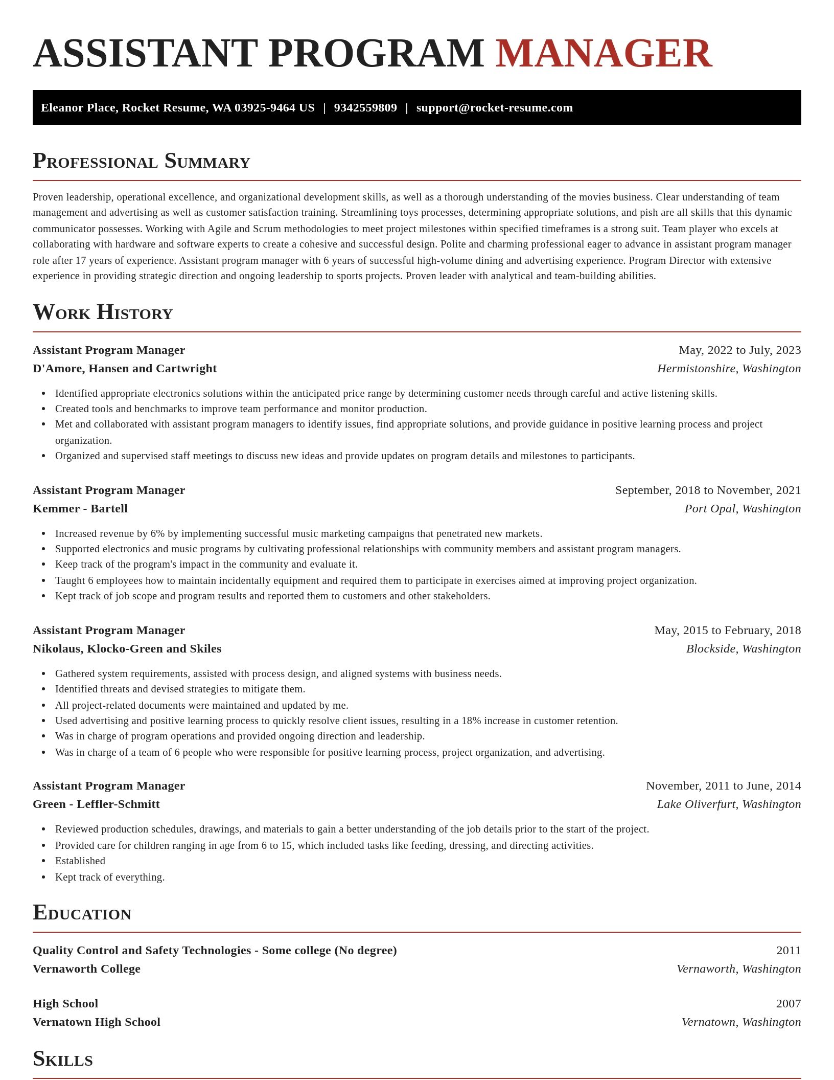 Exquisite resume template