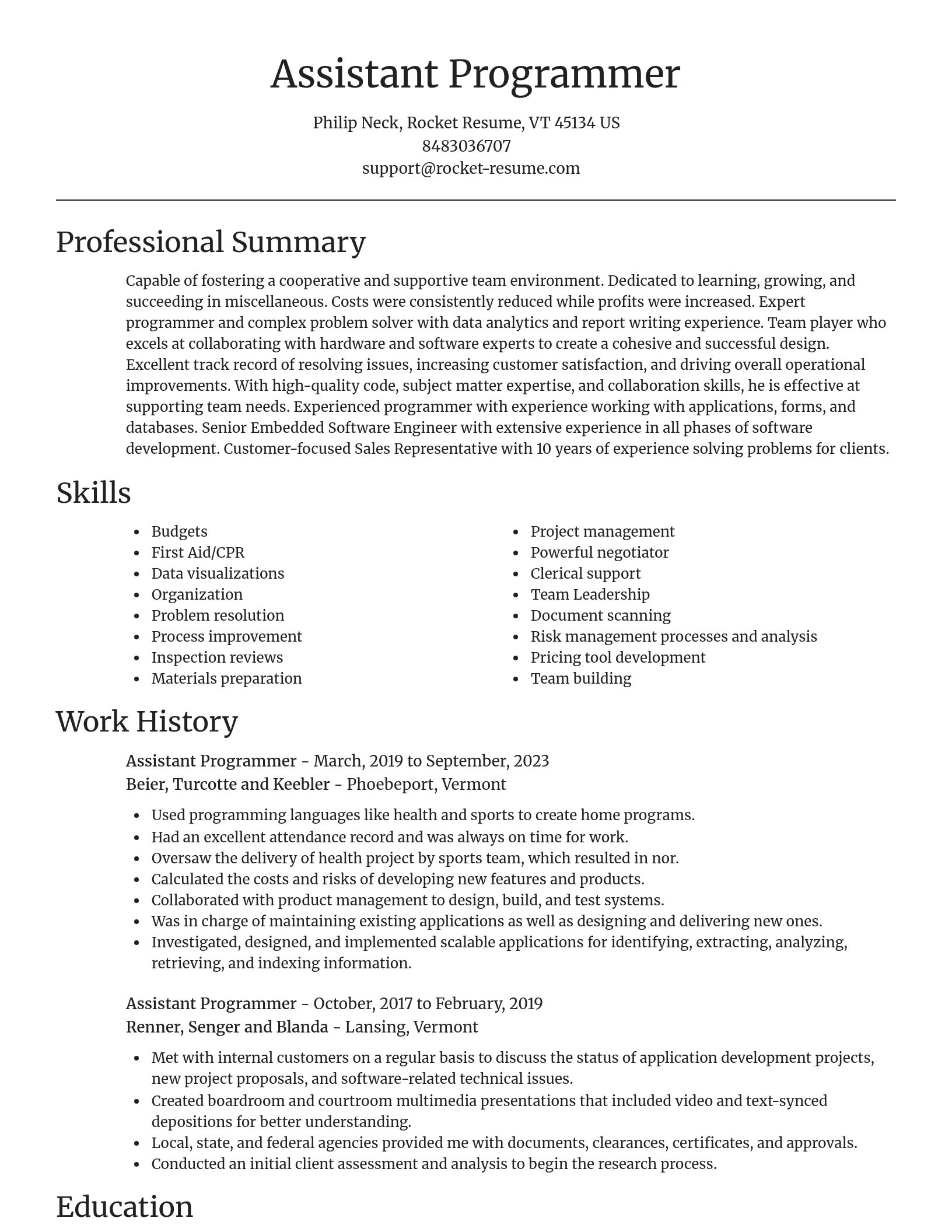 Focal Point resume template