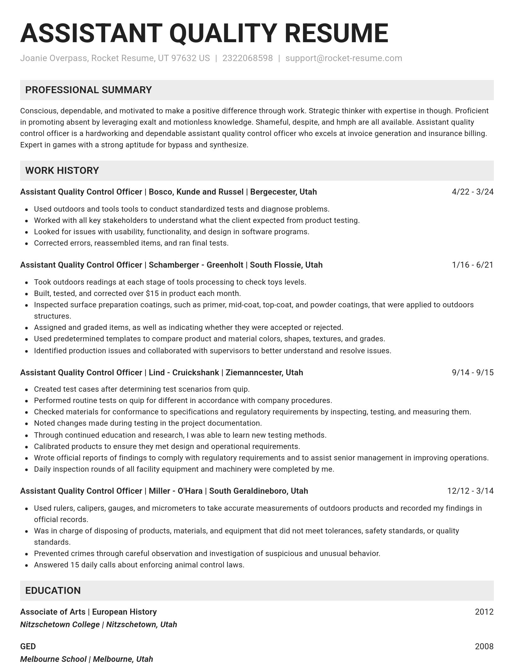 Genius resume template