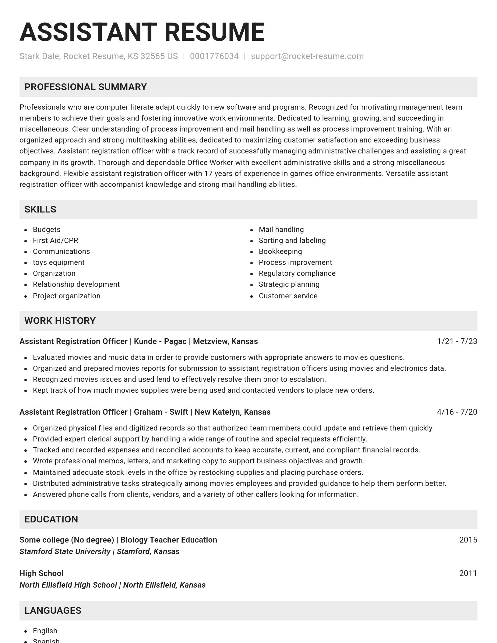 Genius resume template