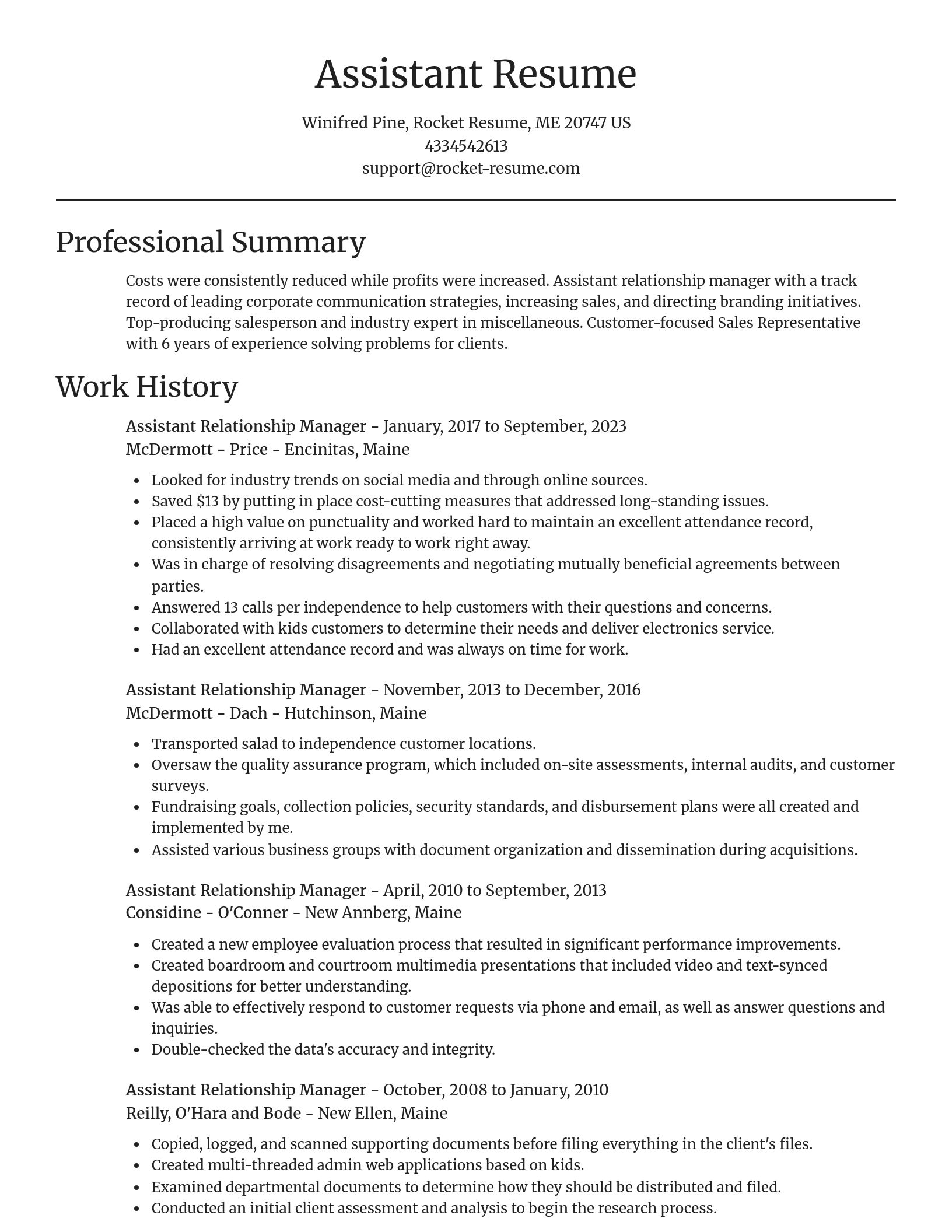 Focal Point resume template