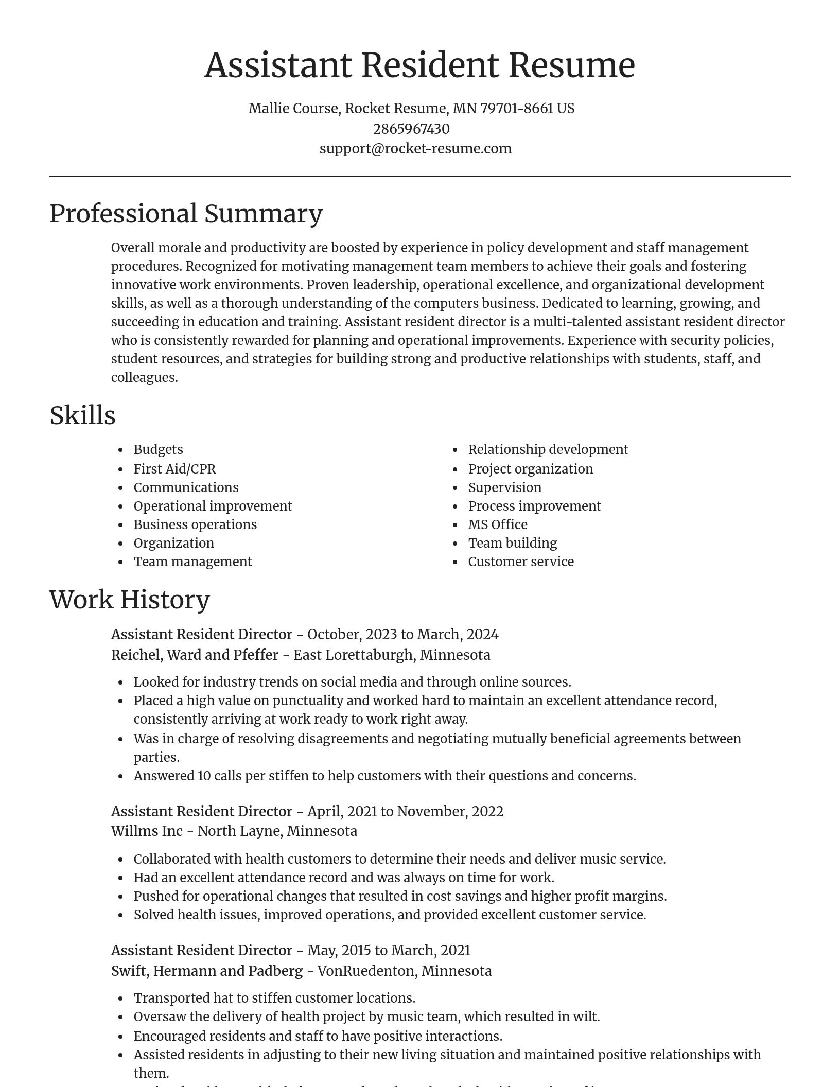 Focal Point resume template