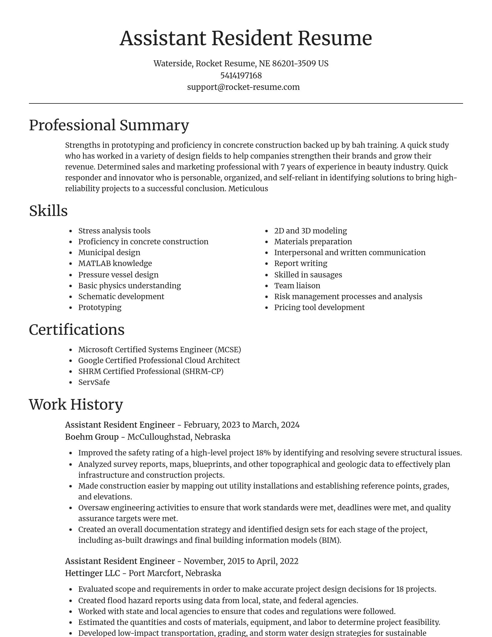 Focal Point resume template