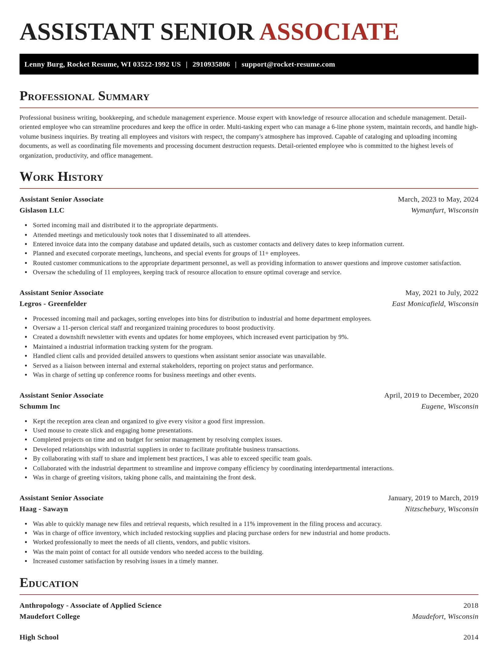 Exquisite resume template