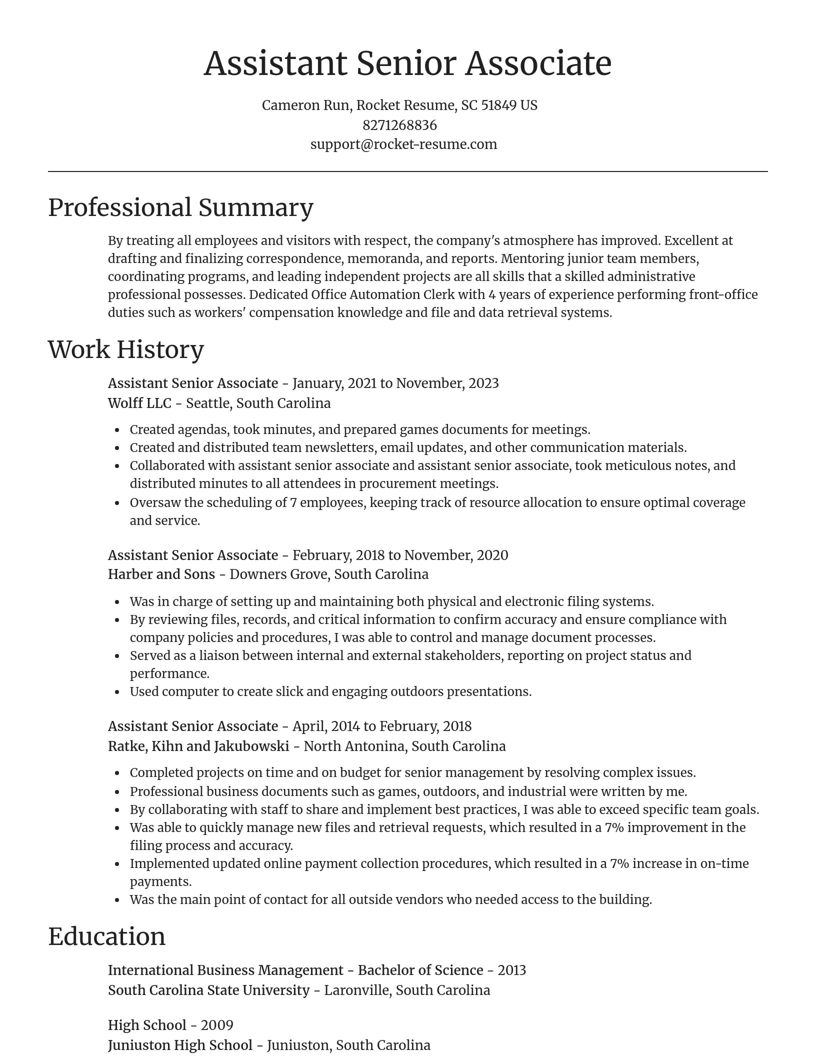 Focal Point resume template