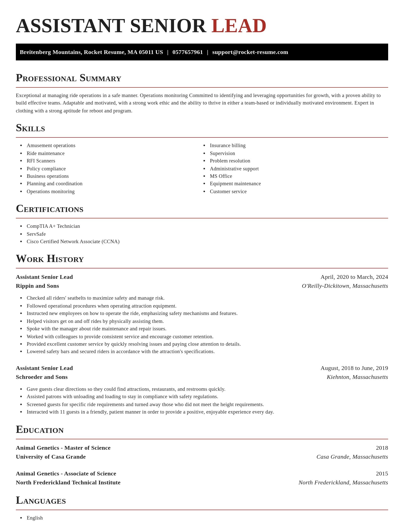 Exquisite resume template