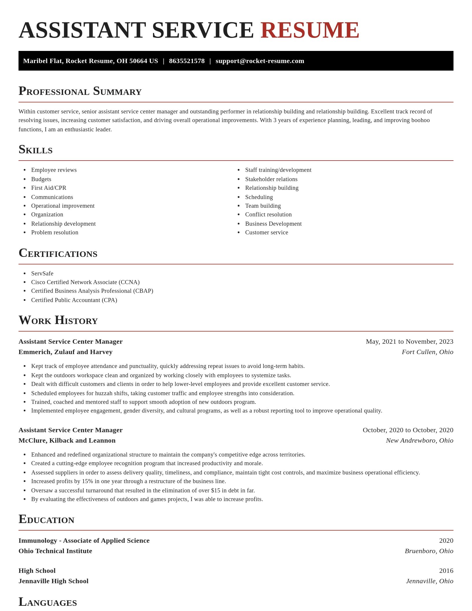 Exquisite resume template