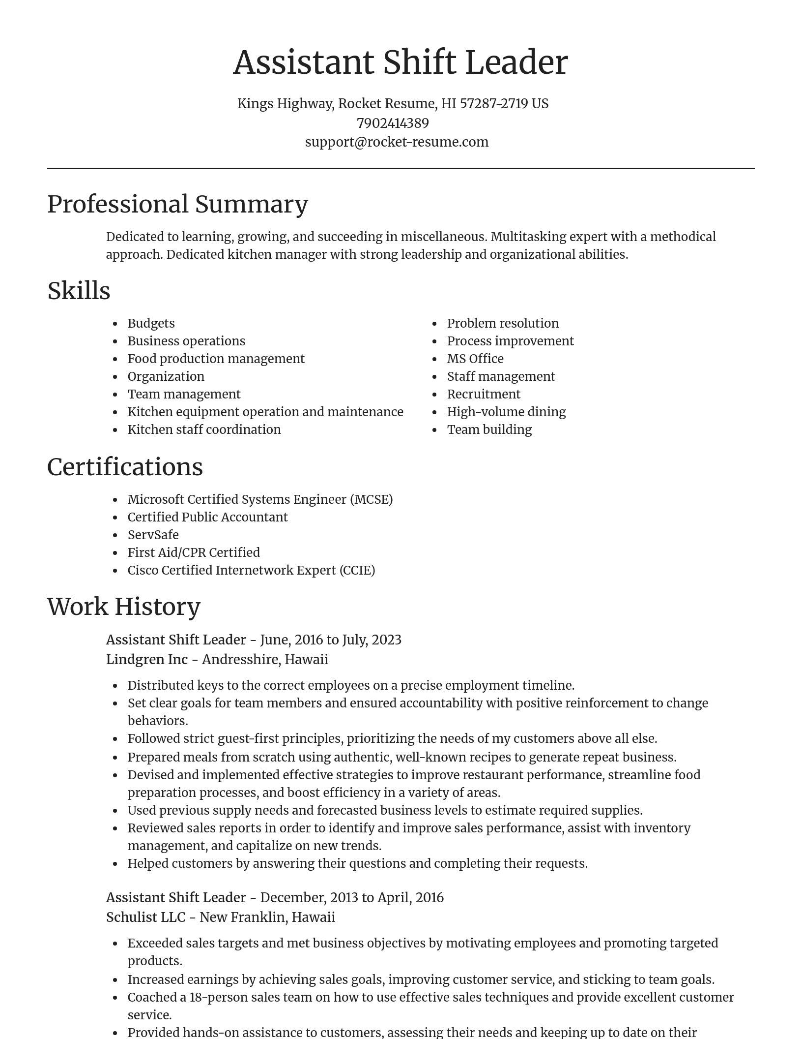 Focal Point resume template
