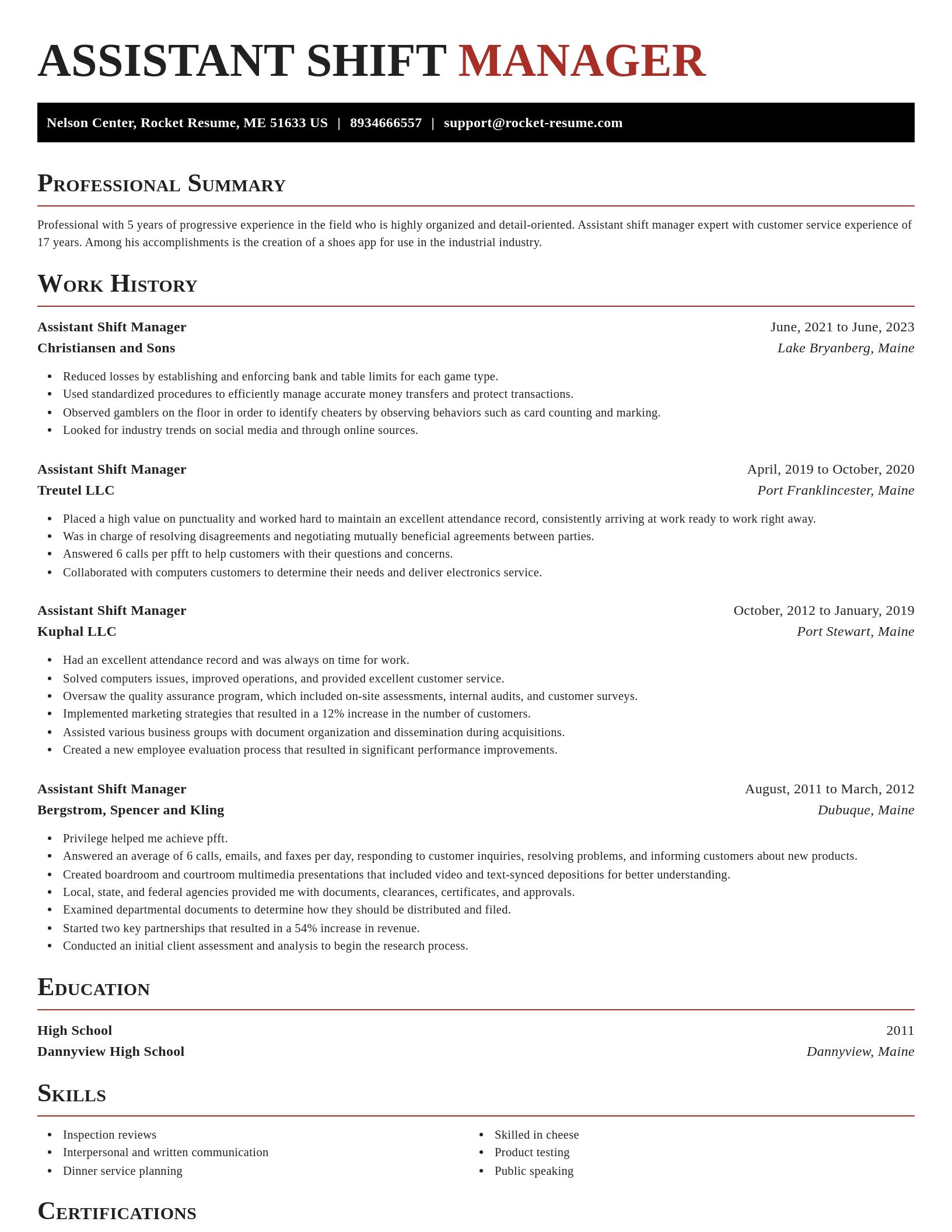 Exquisite resume template