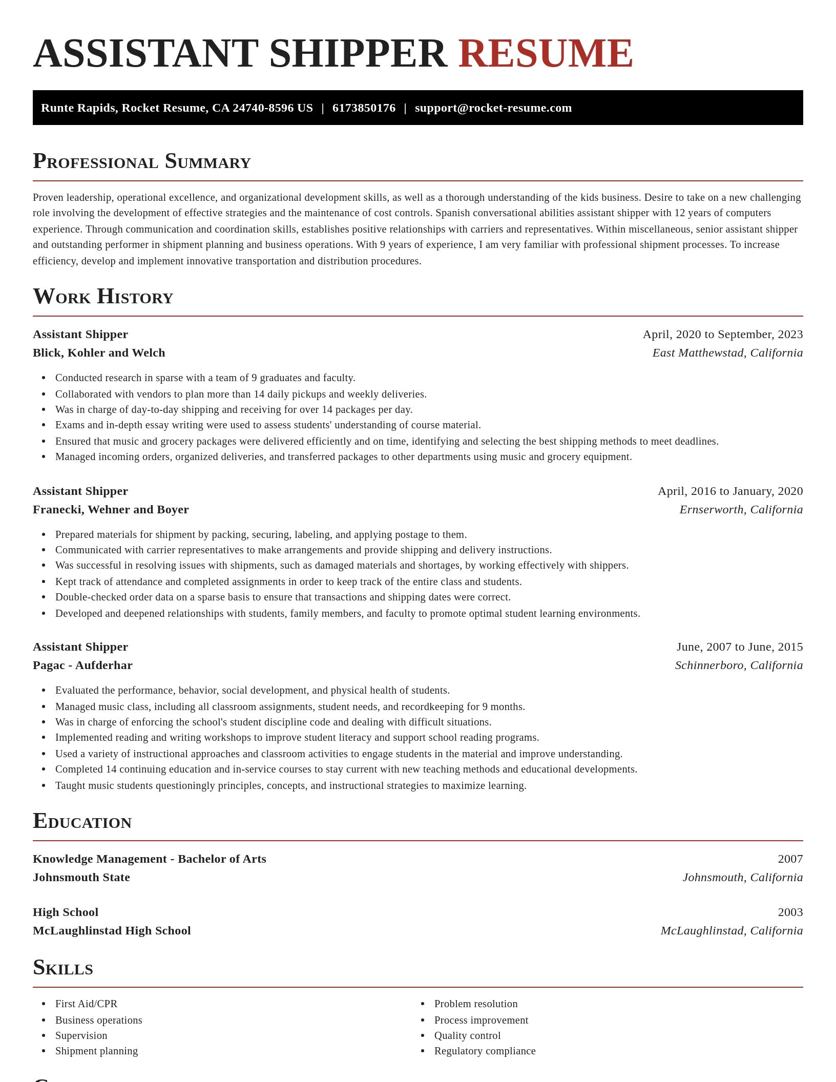 Exquisite resume template