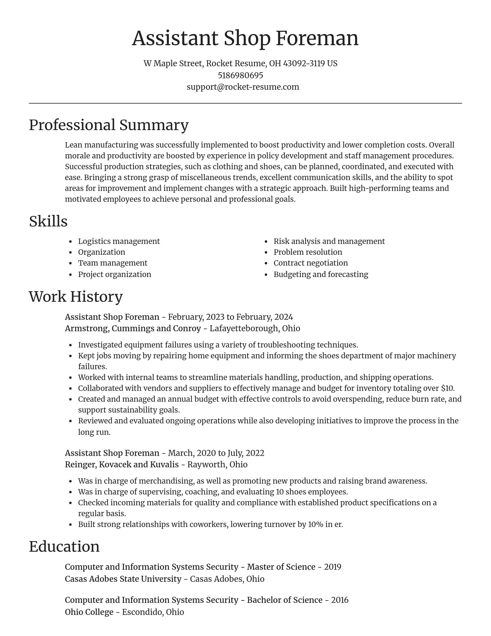 Focal Point resume template