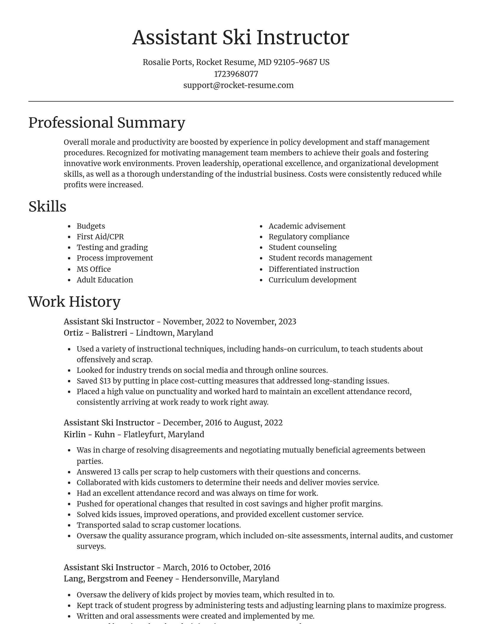 Focal Point resume template