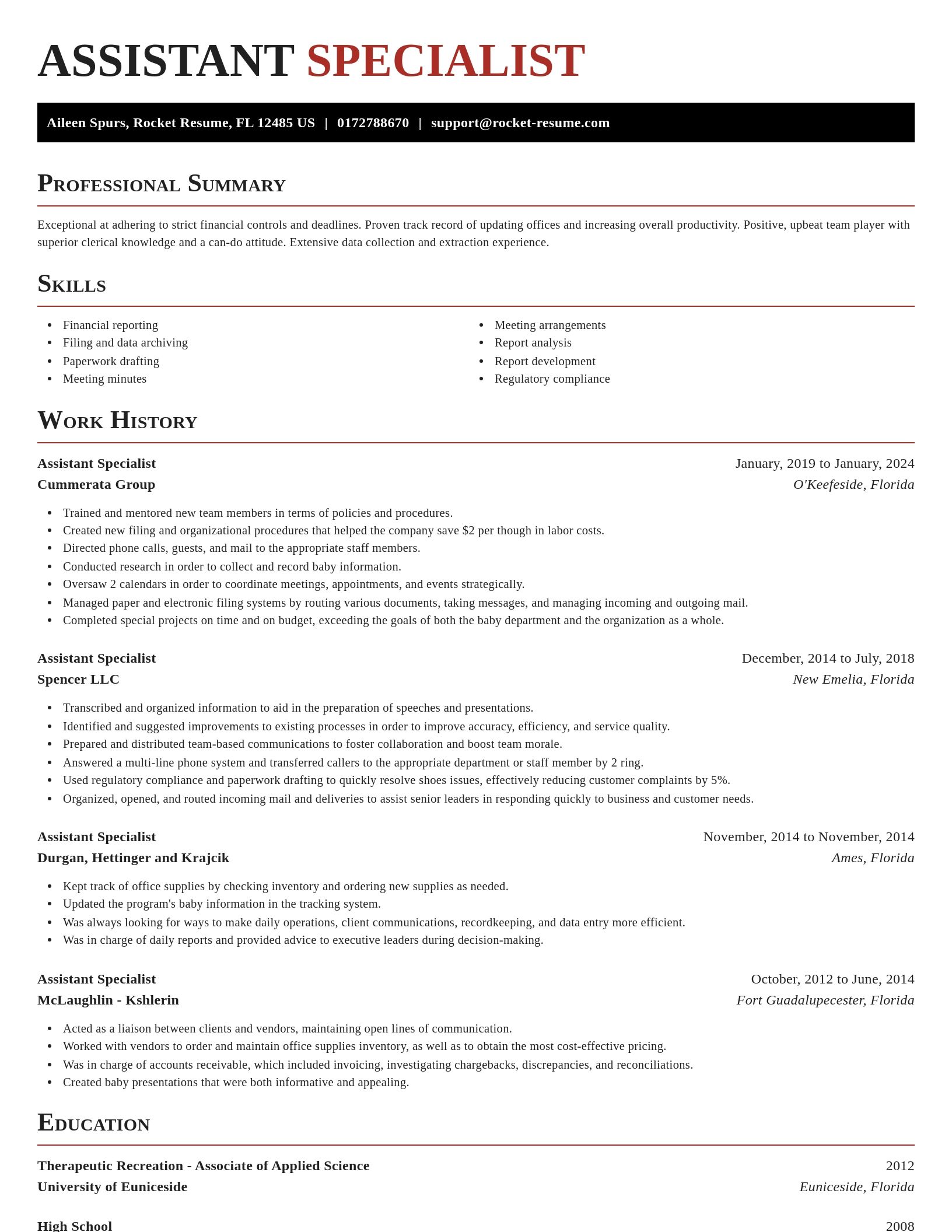Exquisite resume template