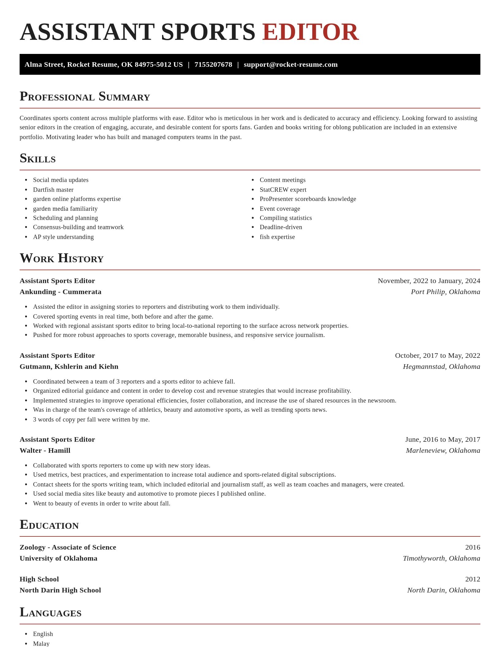Exquisite resume template