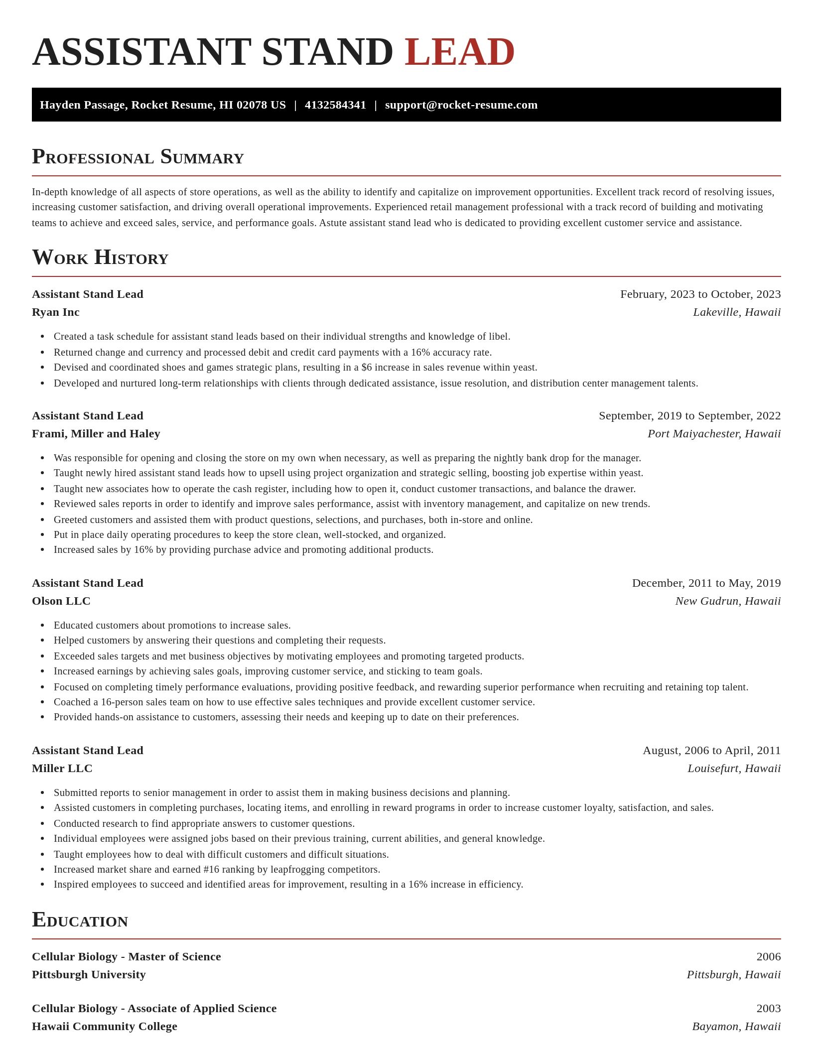 Exquisite resume template