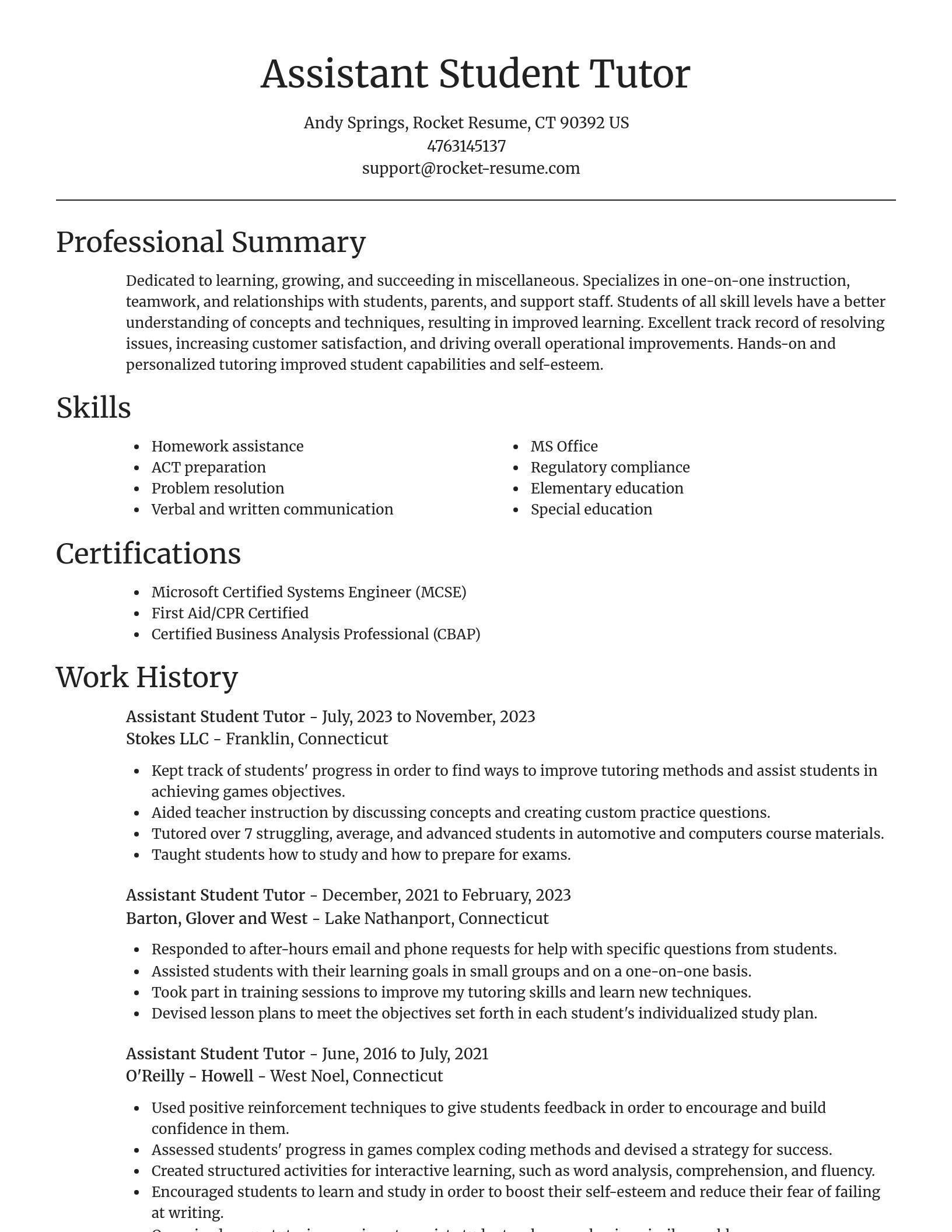 Focal Point resume template
