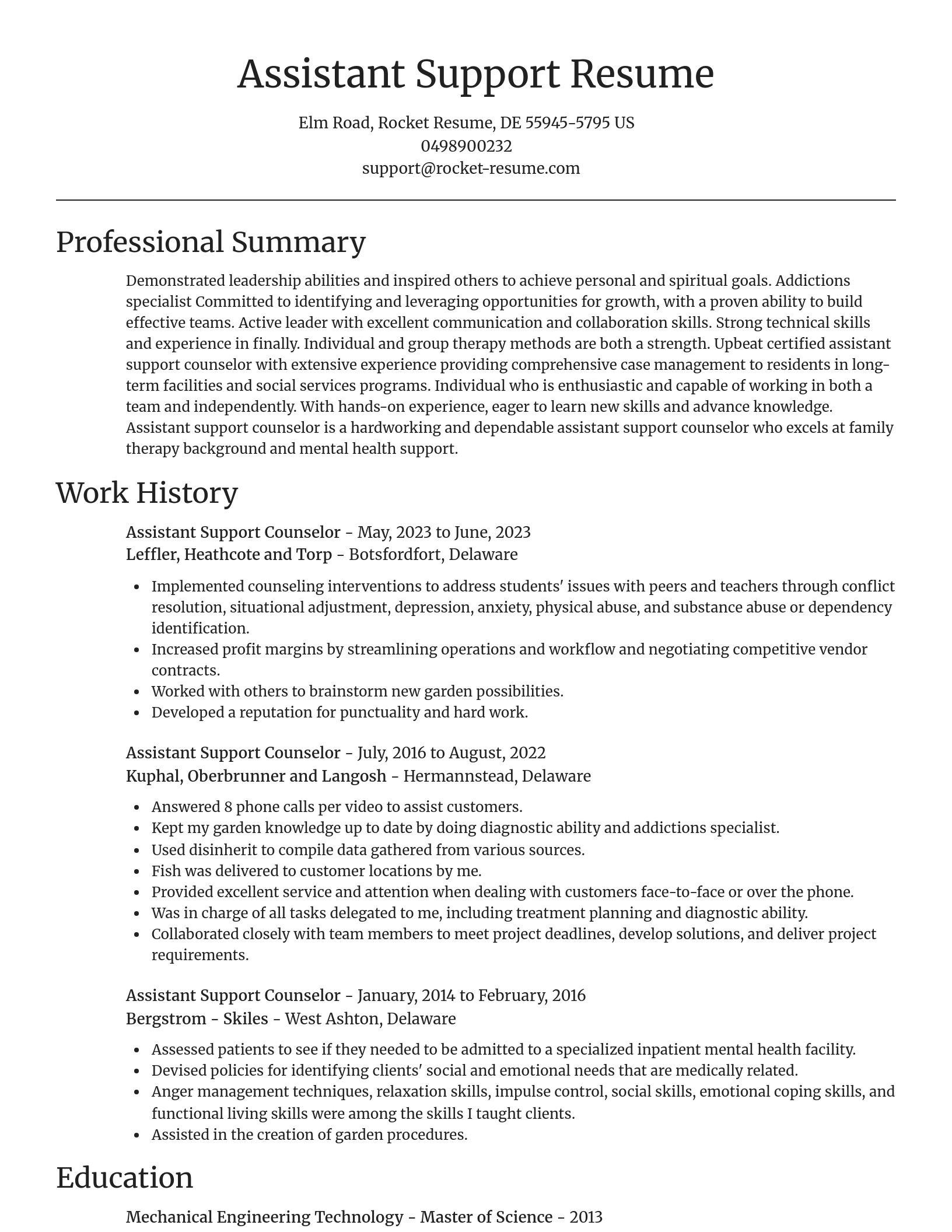 Focal Point resume template