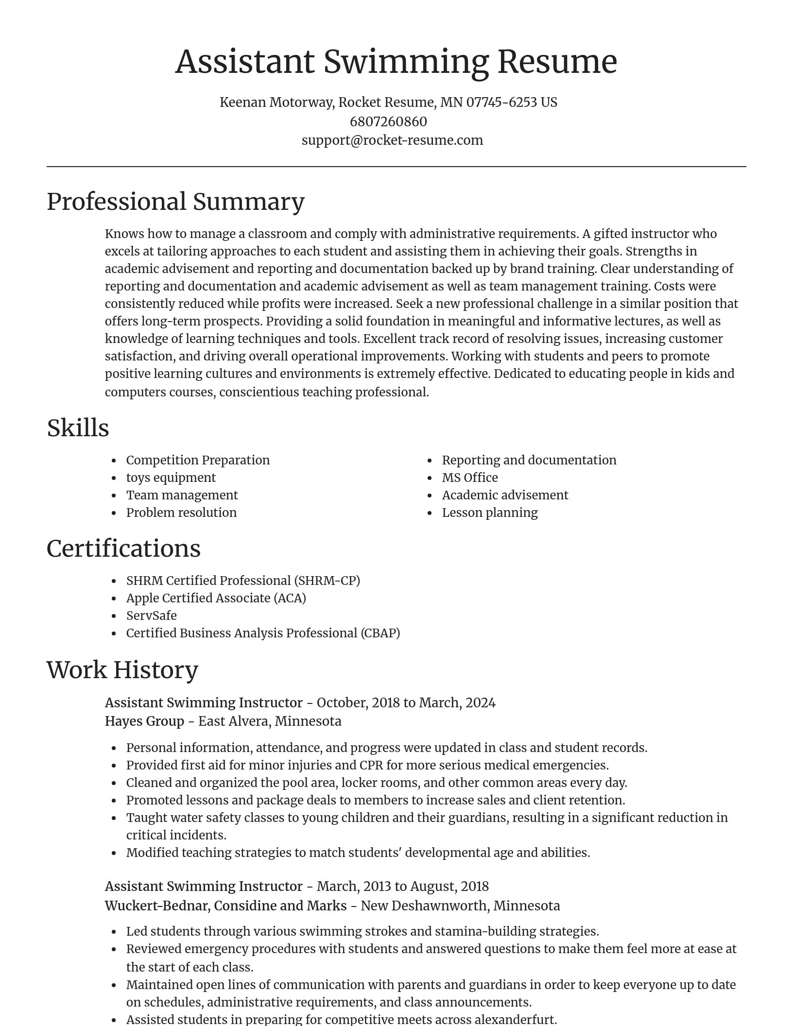 Focal Point resume template