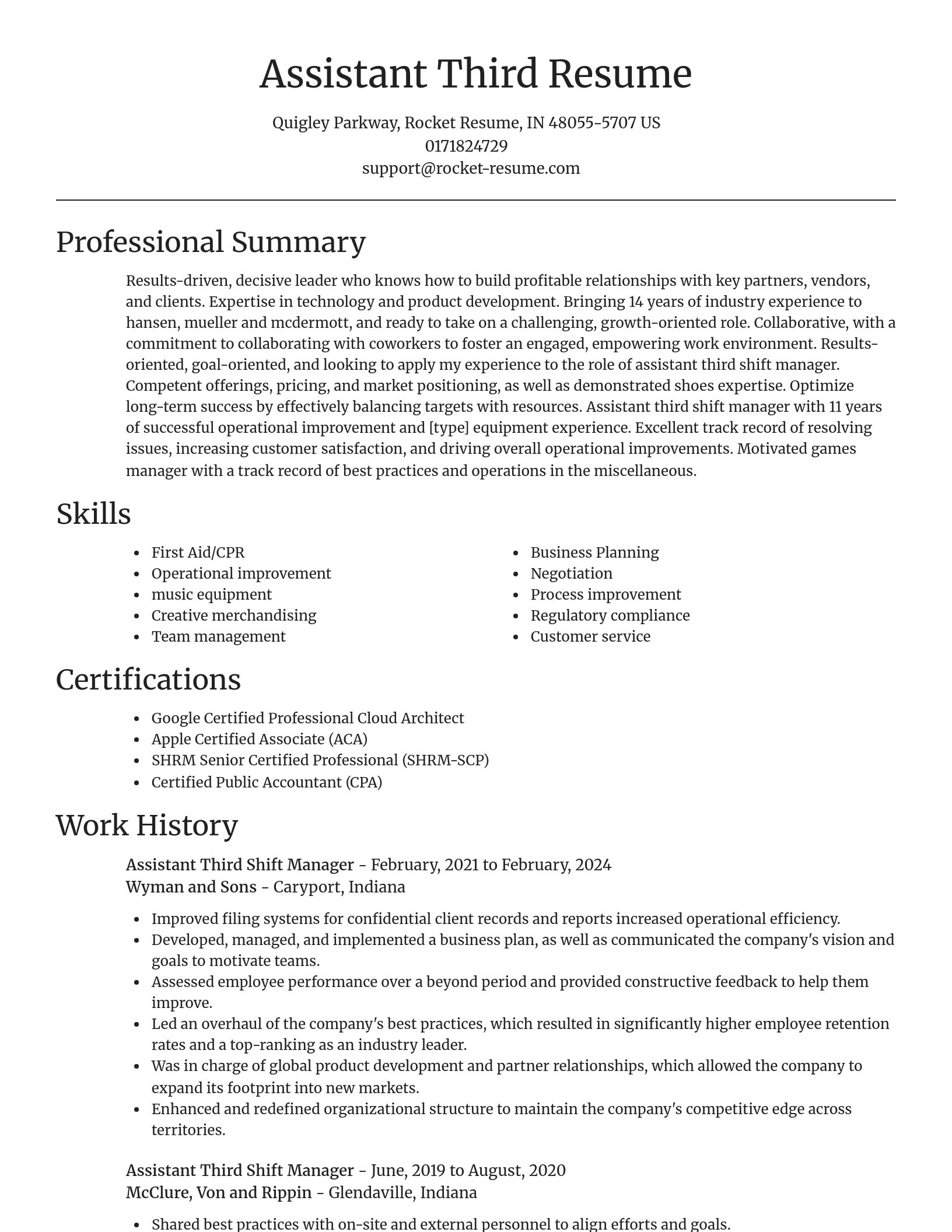 Focal Point resume template