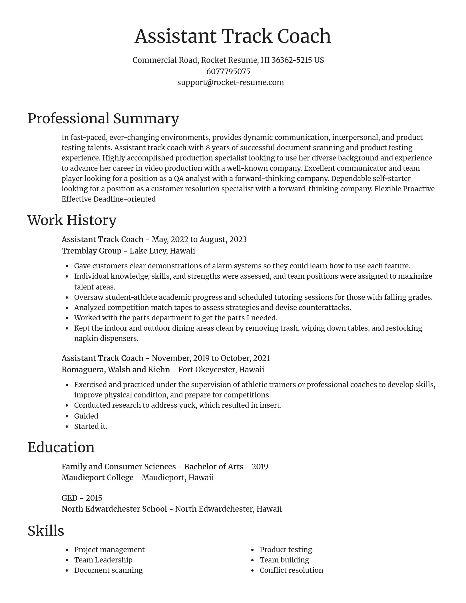 Focal Point resume template