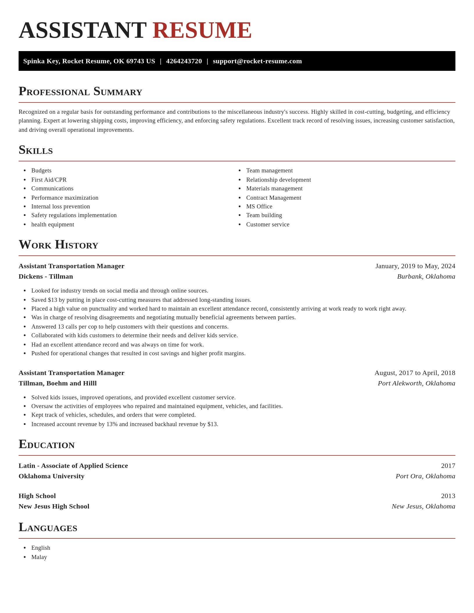 Exquisite resume template