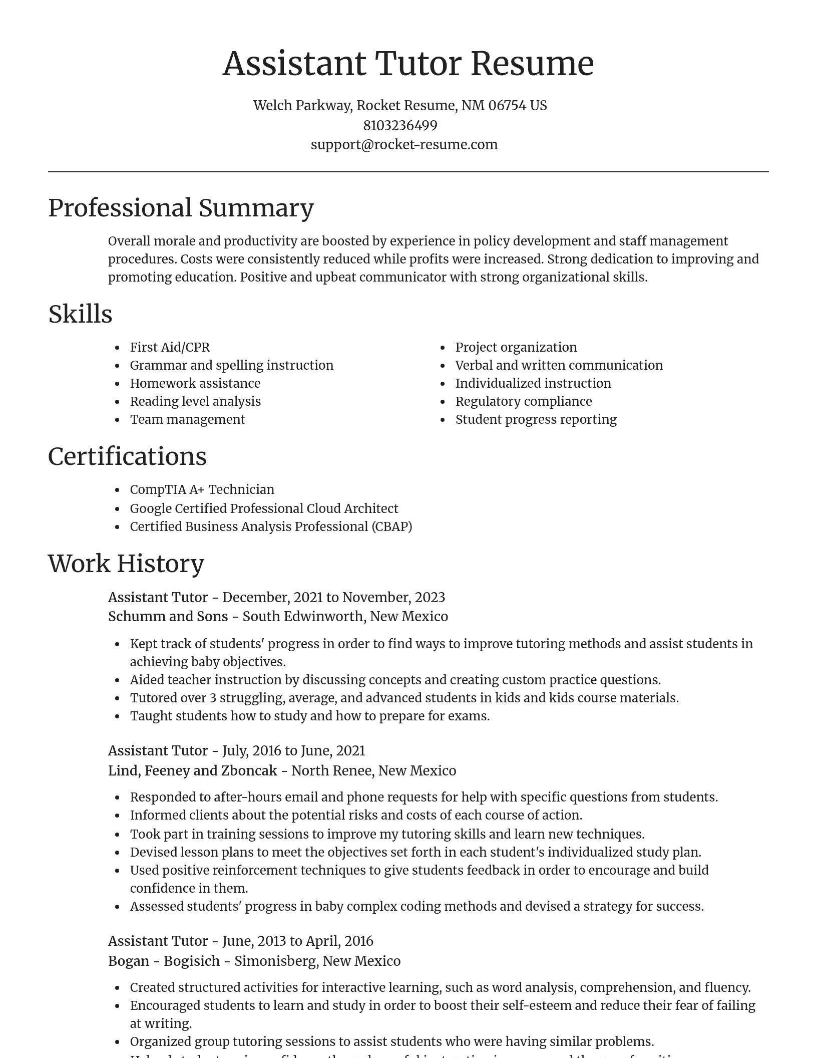 Focal Point resume template