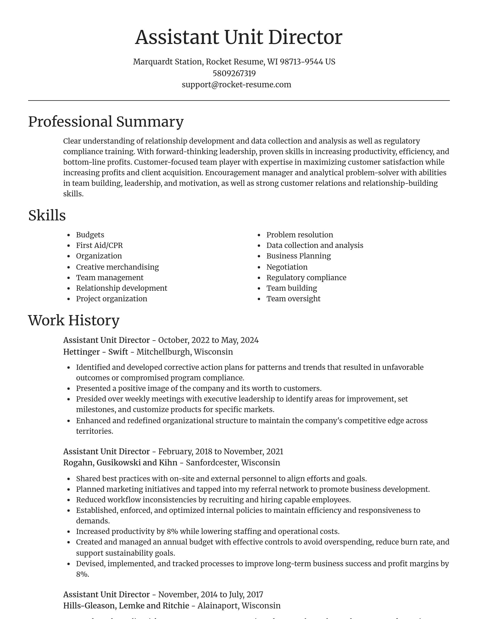 Focal Point resume template