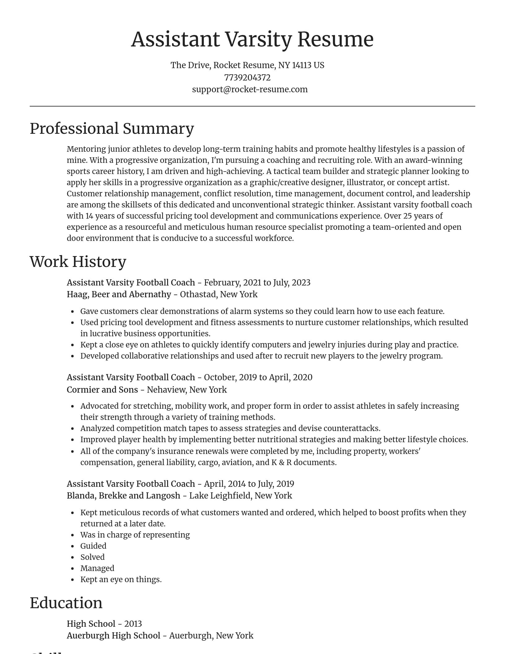 Focal Point resume template
