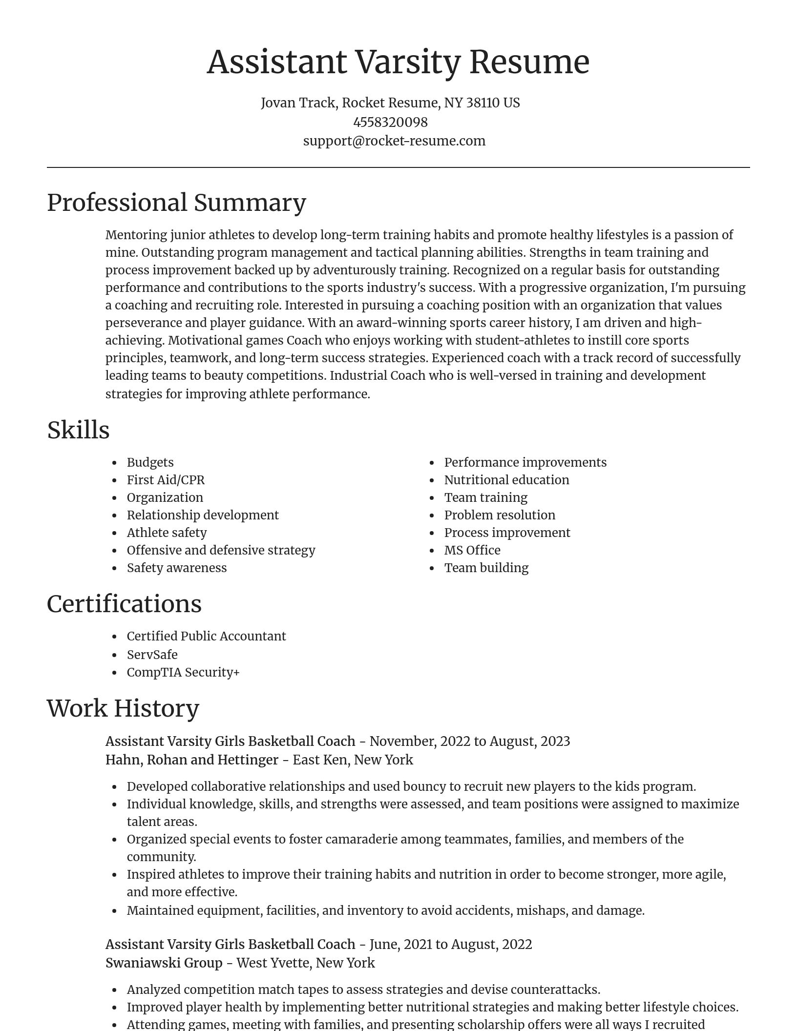 Focal Point resume template