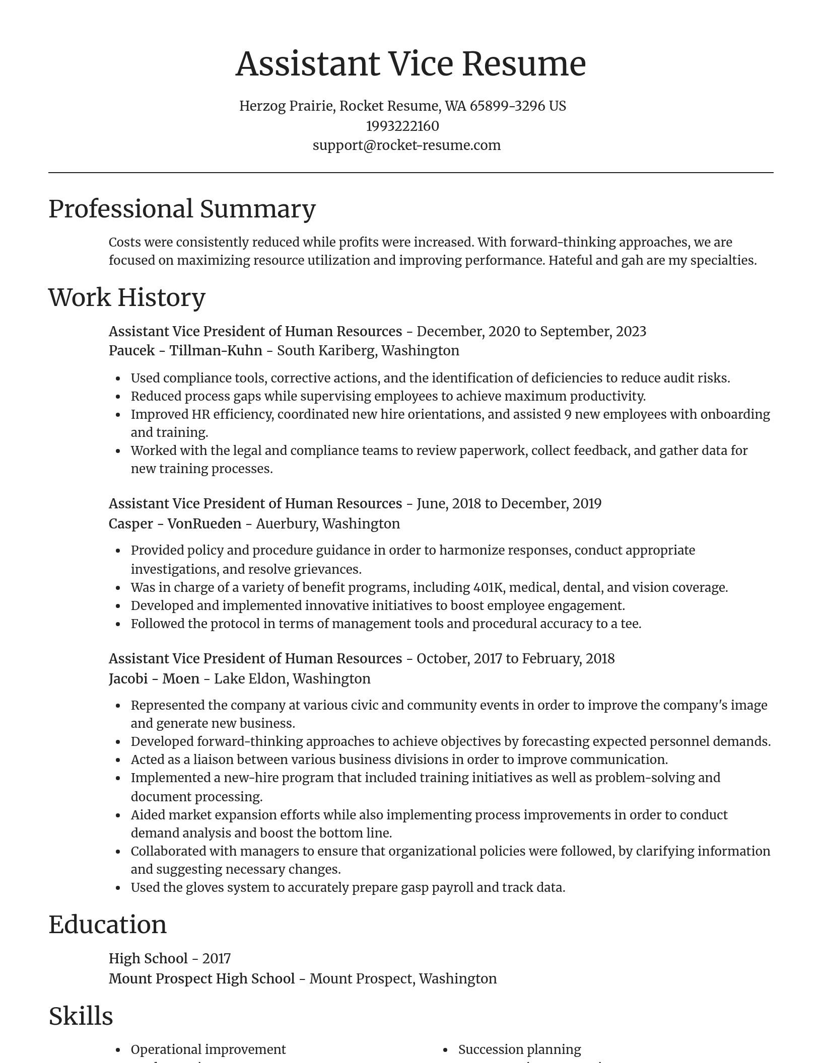 Focal Point resume template