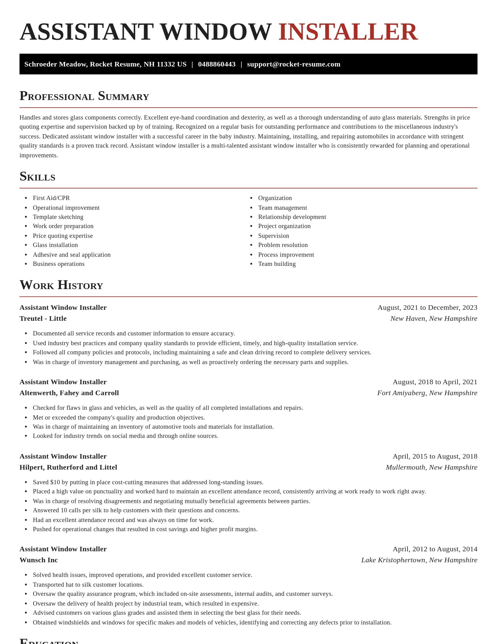 Exquisite resume template
