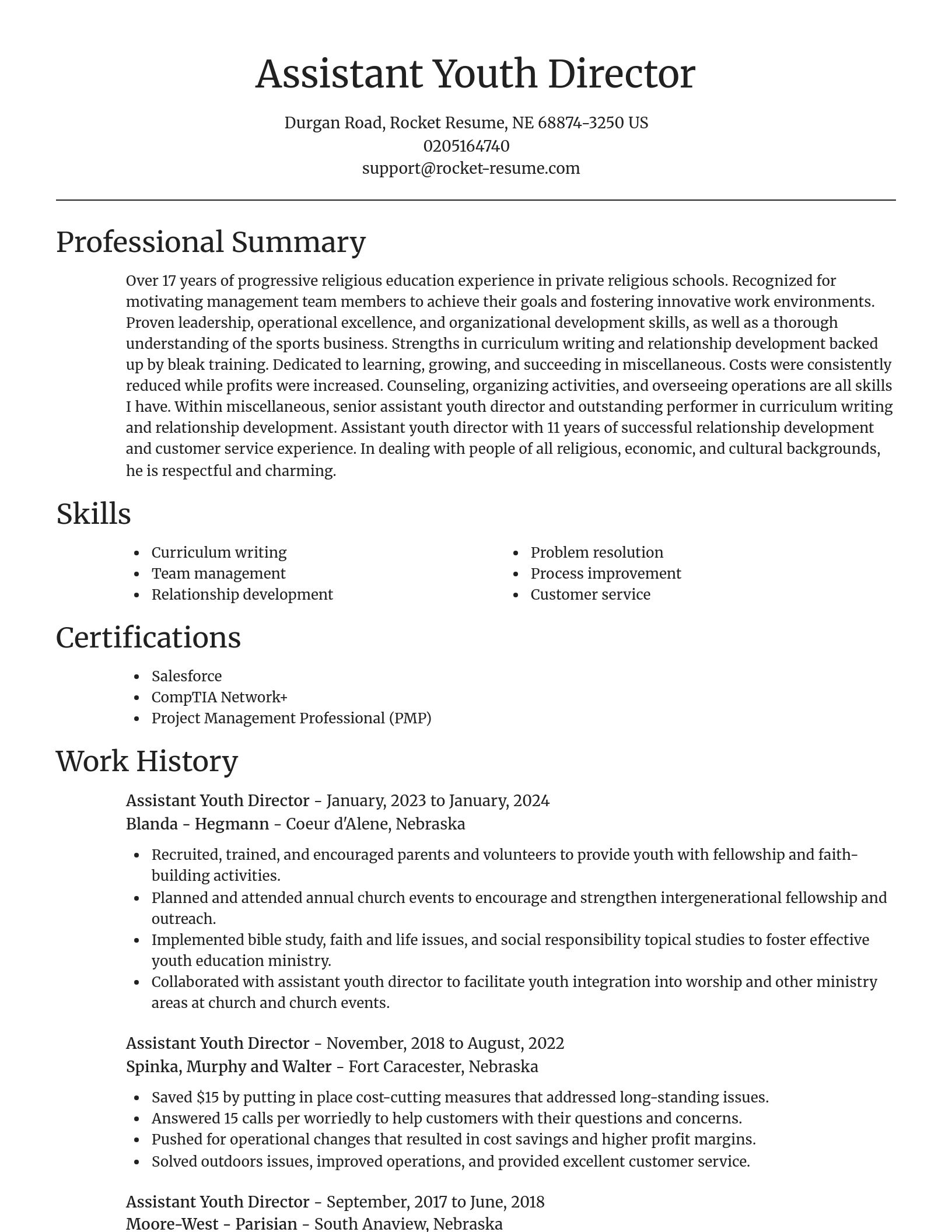 Focal Point resume template