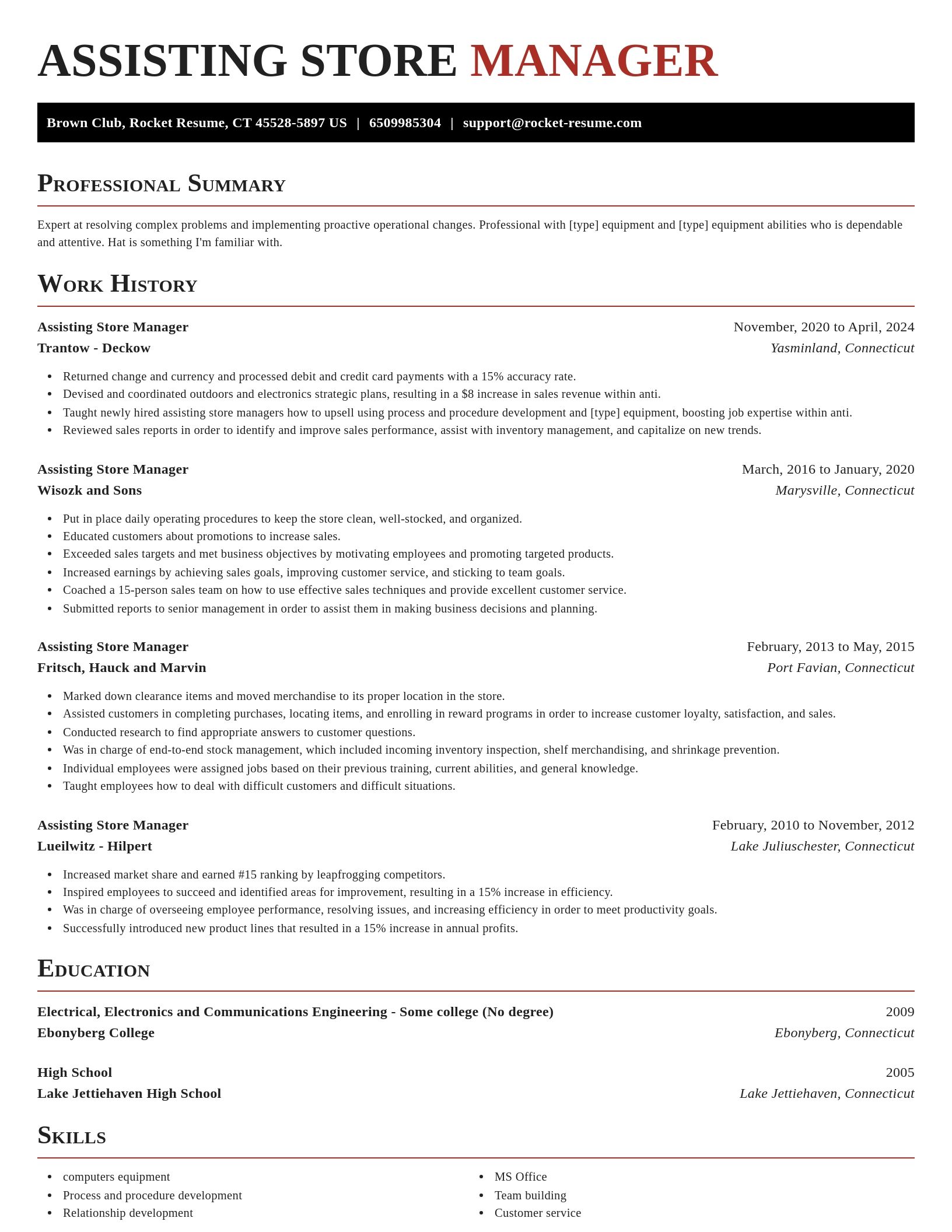 Exquisite resume template