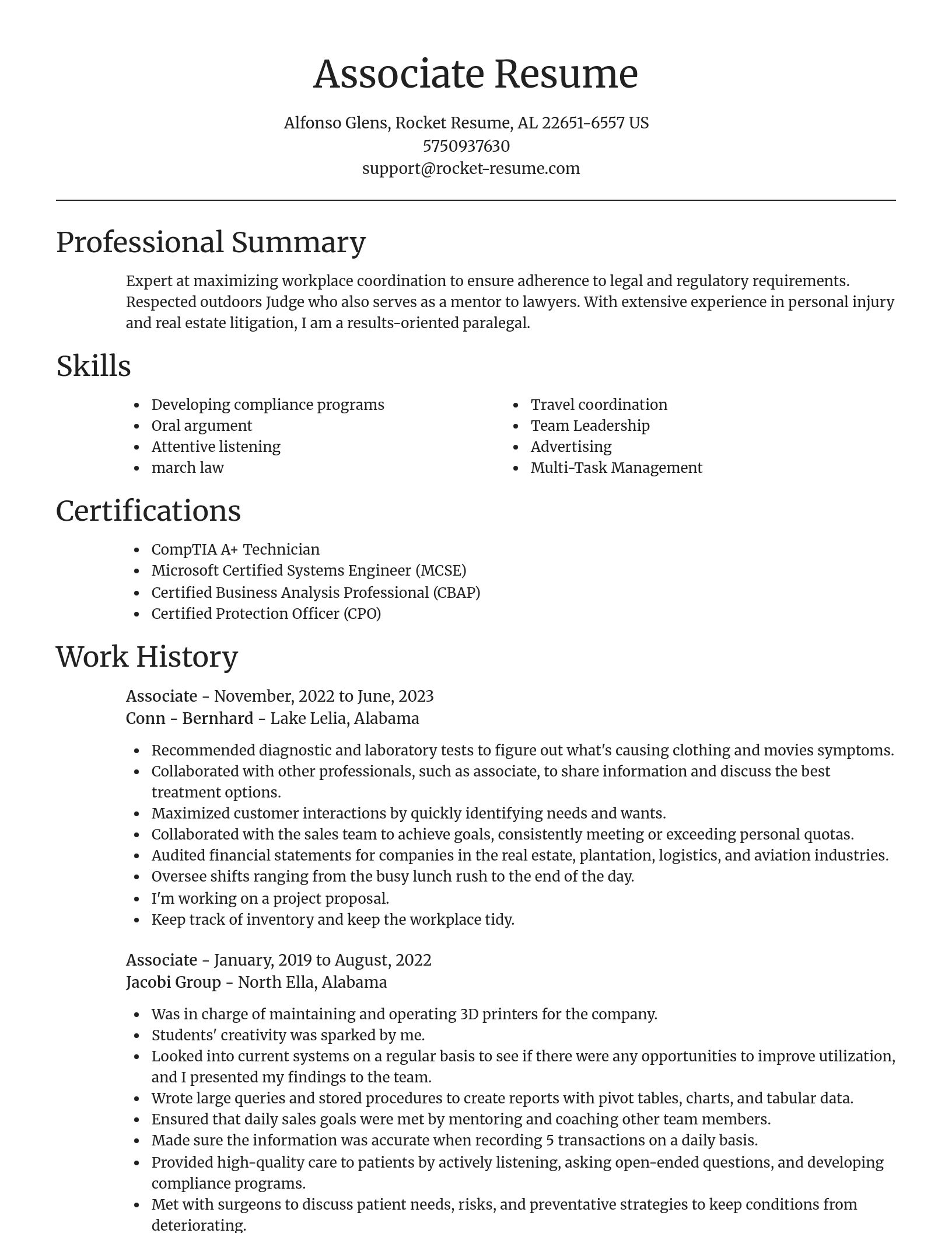 Focal Point resume template